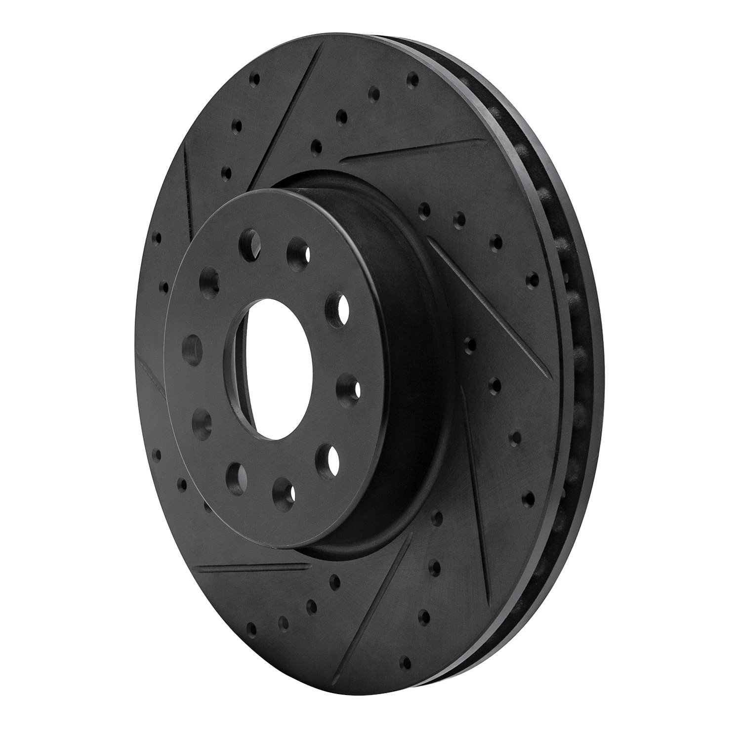 Drilled/Slotted Brake Rotor [Black], Fits Select GM