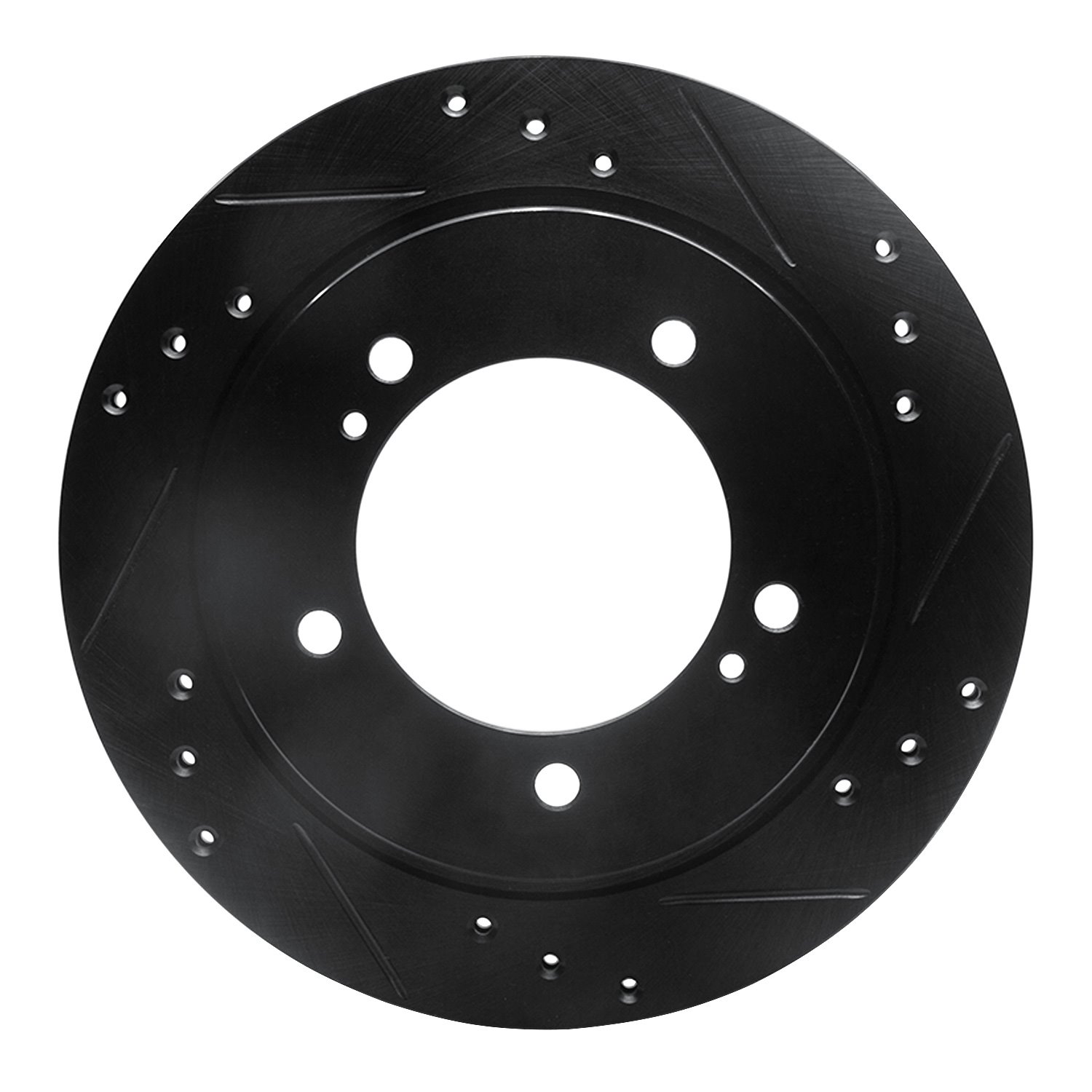 633-47060R Drilled/Slotted Brake Rotor [Black], 1999-2004 Multiple Makes/Models, Position: Front Right