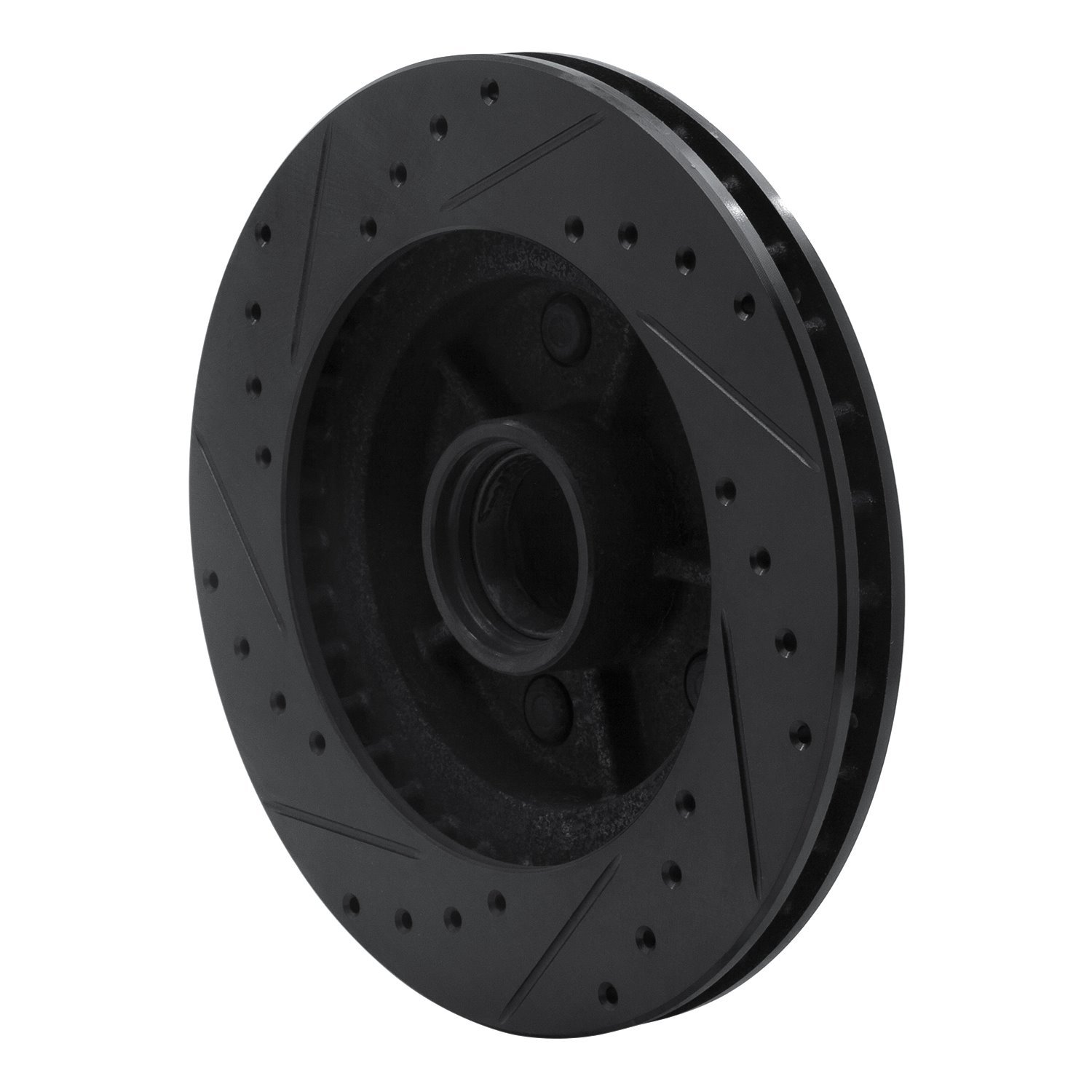 633-48009R Drilled/Slotted Brake Rotor [Black], 1988-1991 GM, Position: Front Right