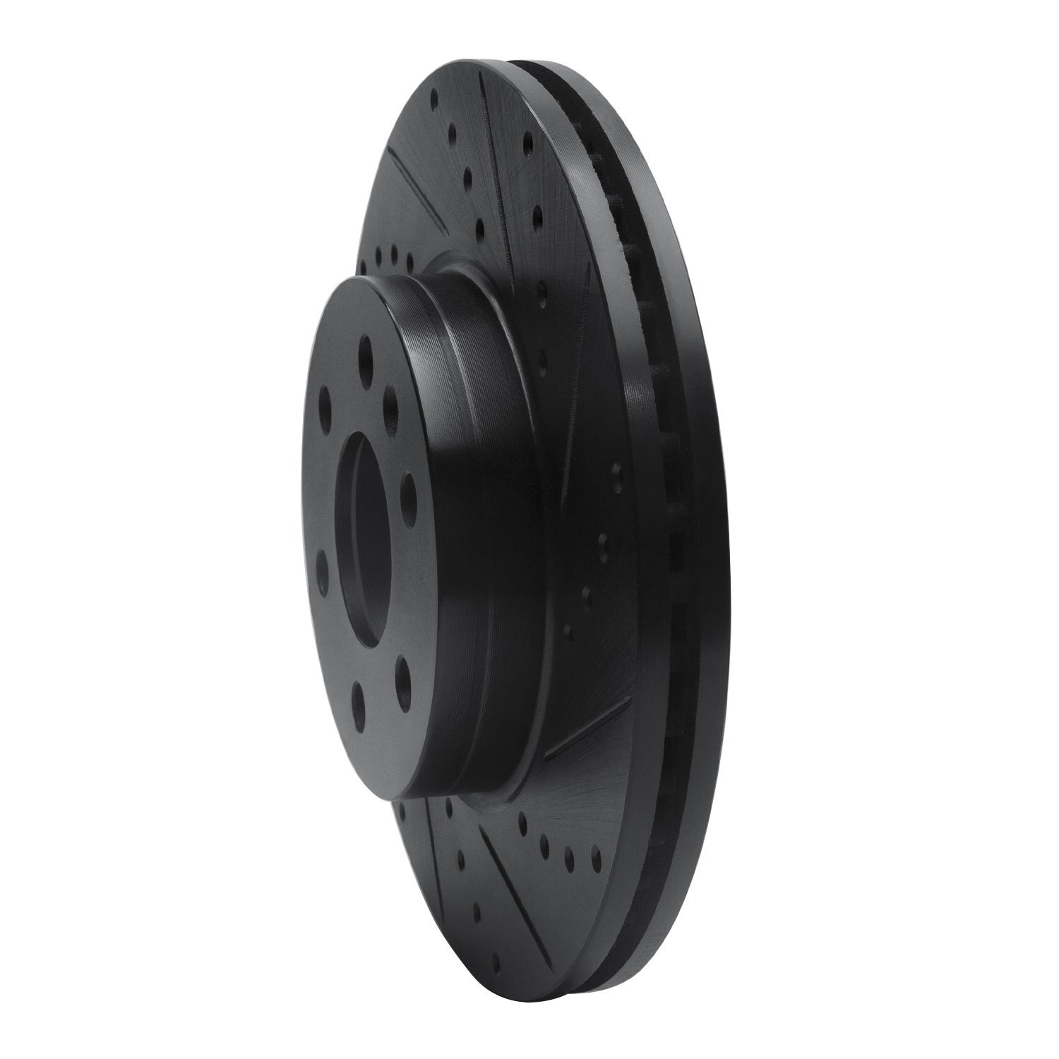 633-48062R Drilled/Slotted Brake Rotor [Black], 2015-2020 GM, Position: Front Right