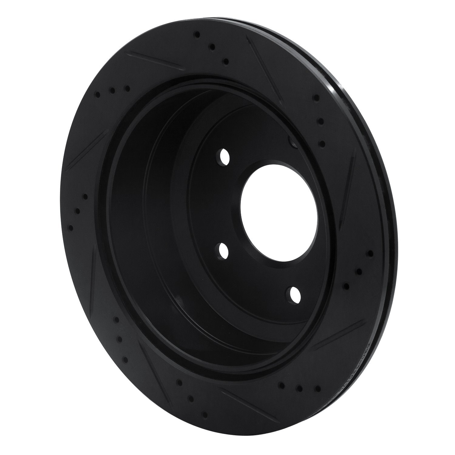 Drilled/Slotted Brake Rotor [Black], 2005-2006 GM