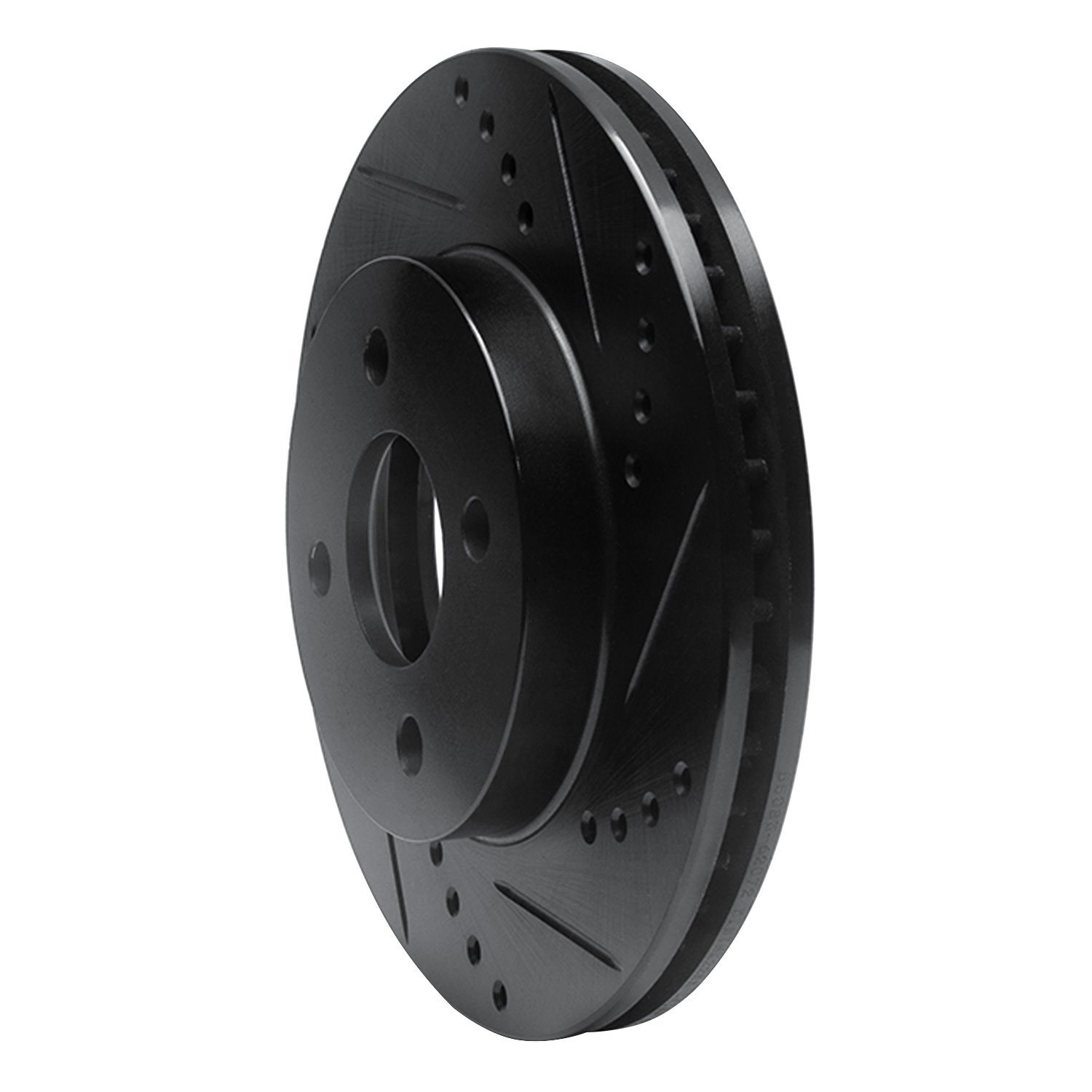 633-53002R Drilled/Slotted Brake Rotor [Black], 2003-2010 GM, Position: Front Right