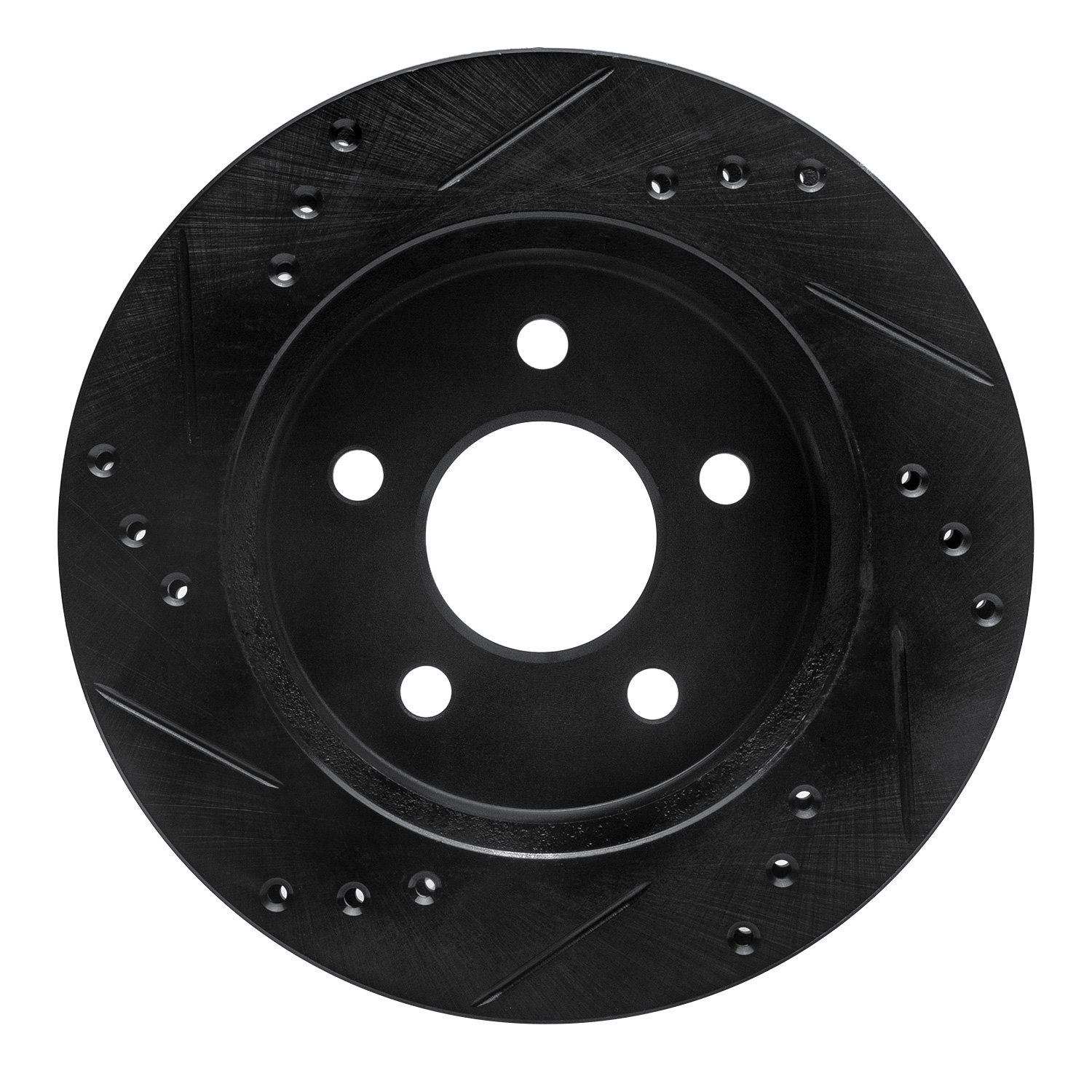 633-54030R Drilled/Slotted Brake Rotor [Black], 1990-1992 Ford/Lincoln/Mercury/Mazda, Position: Rear Right