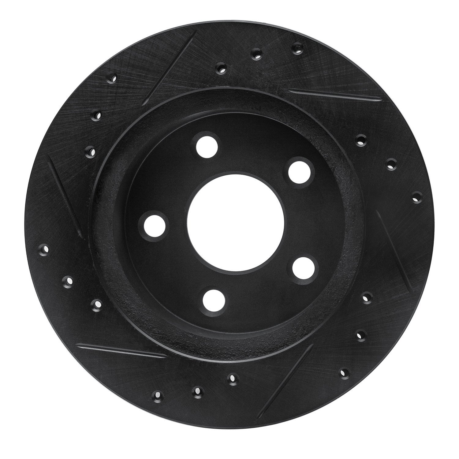 633-54031R Drilled/Slotted Brake Rotor [Black], 1993-1998 Ford/Lincoln/Mercury/Mazda, Position: Rear Right