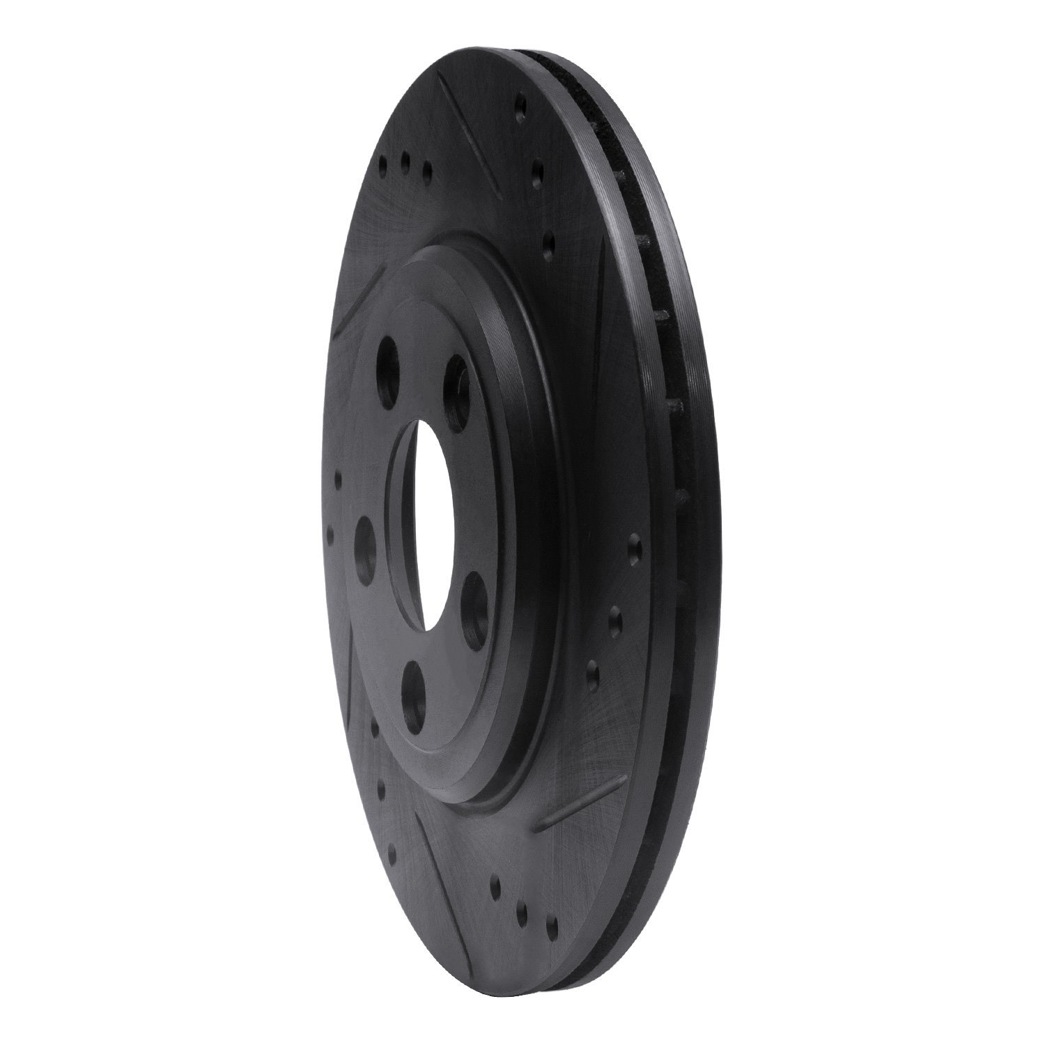 633-54046R Drilled/Slotted Brake Rotor [Black], 2000-2006 Multiple Makes/Models, Position: Rear Right