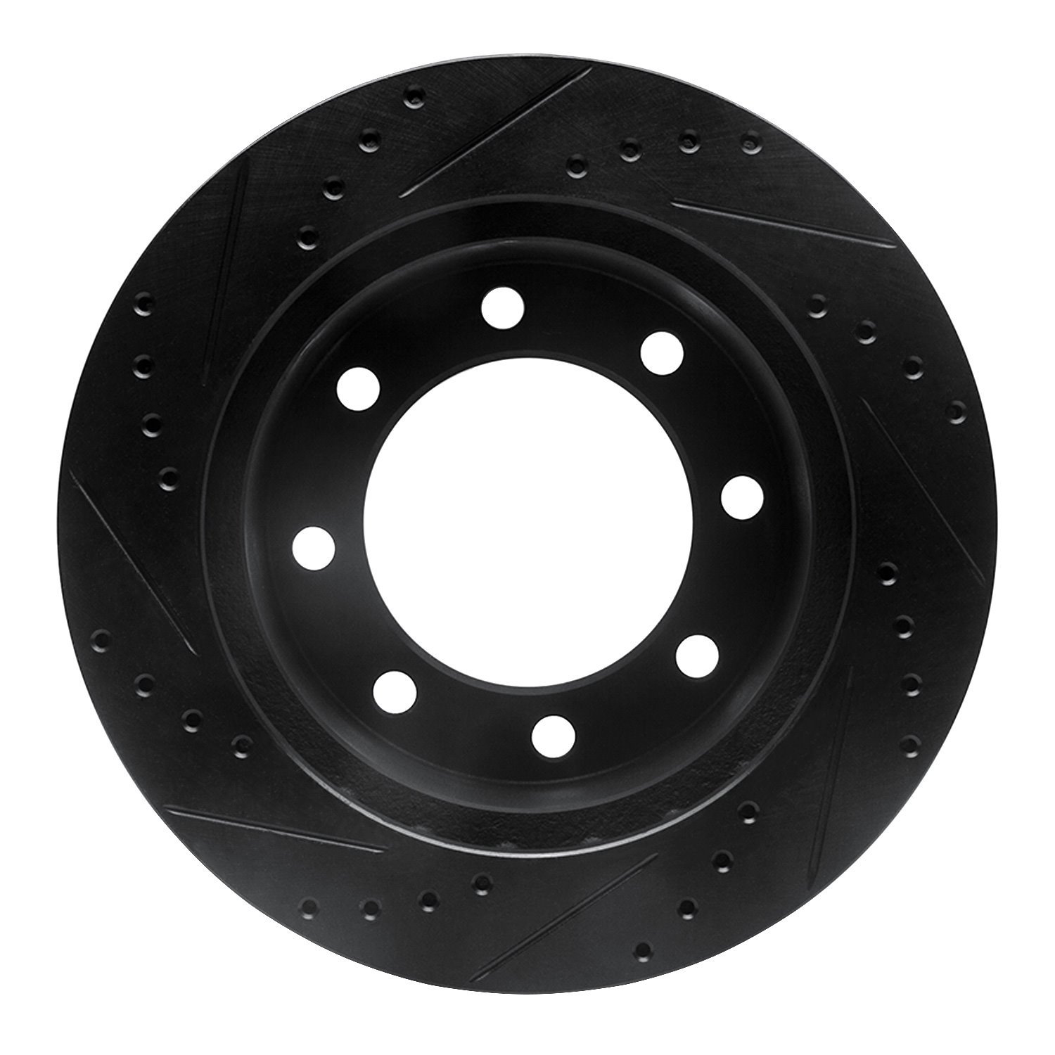 633-54157R Drilled/Slotted Brake Rotor [Black], 1999-1999 Ford/Lincoln/Mercury/Mazda, Position: Front Right