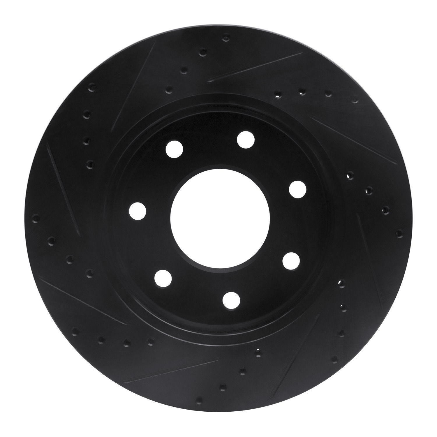 633-54187R Drilled/Slotted Brake Rotor [Black], 2004-2008 Ford/Lincoln/Mercury/Mazda, Position: Front Right