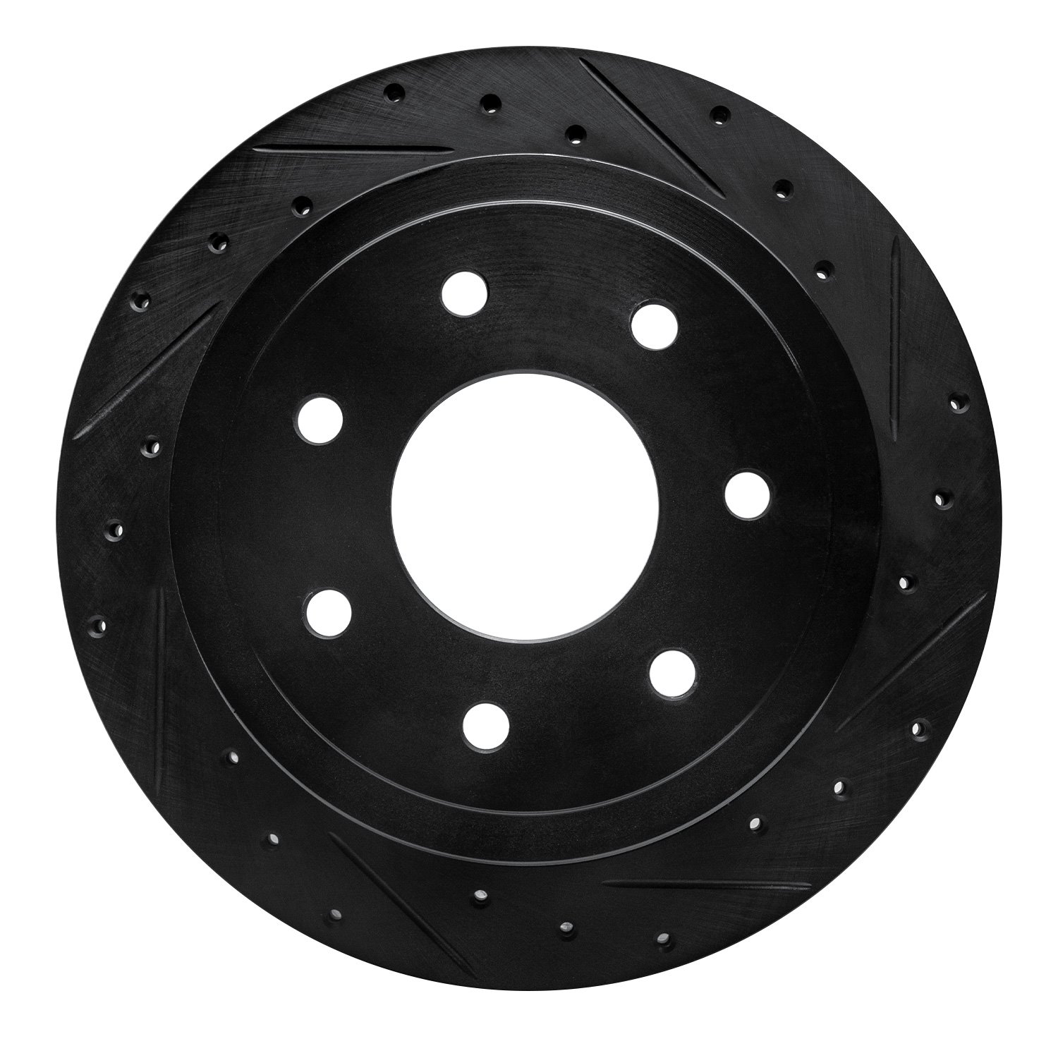 633-54189R Drilled/Slotted Brake Rotor [Black], 2004-2011 Ford/Lincoln/Mercury/Mazda, Position: Rear Right