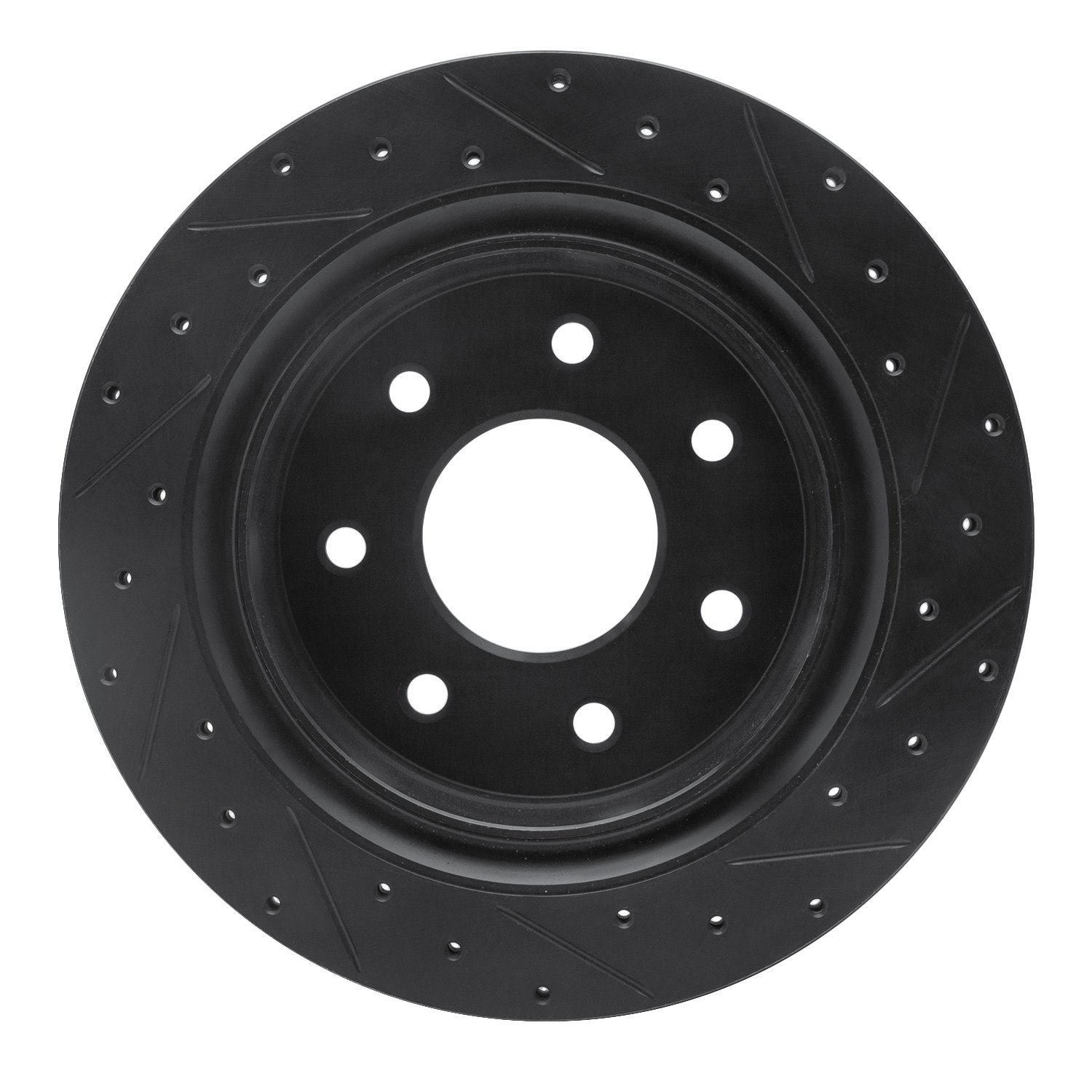 Drilled/Slotted Brake Rotor [Black], 2012-2014