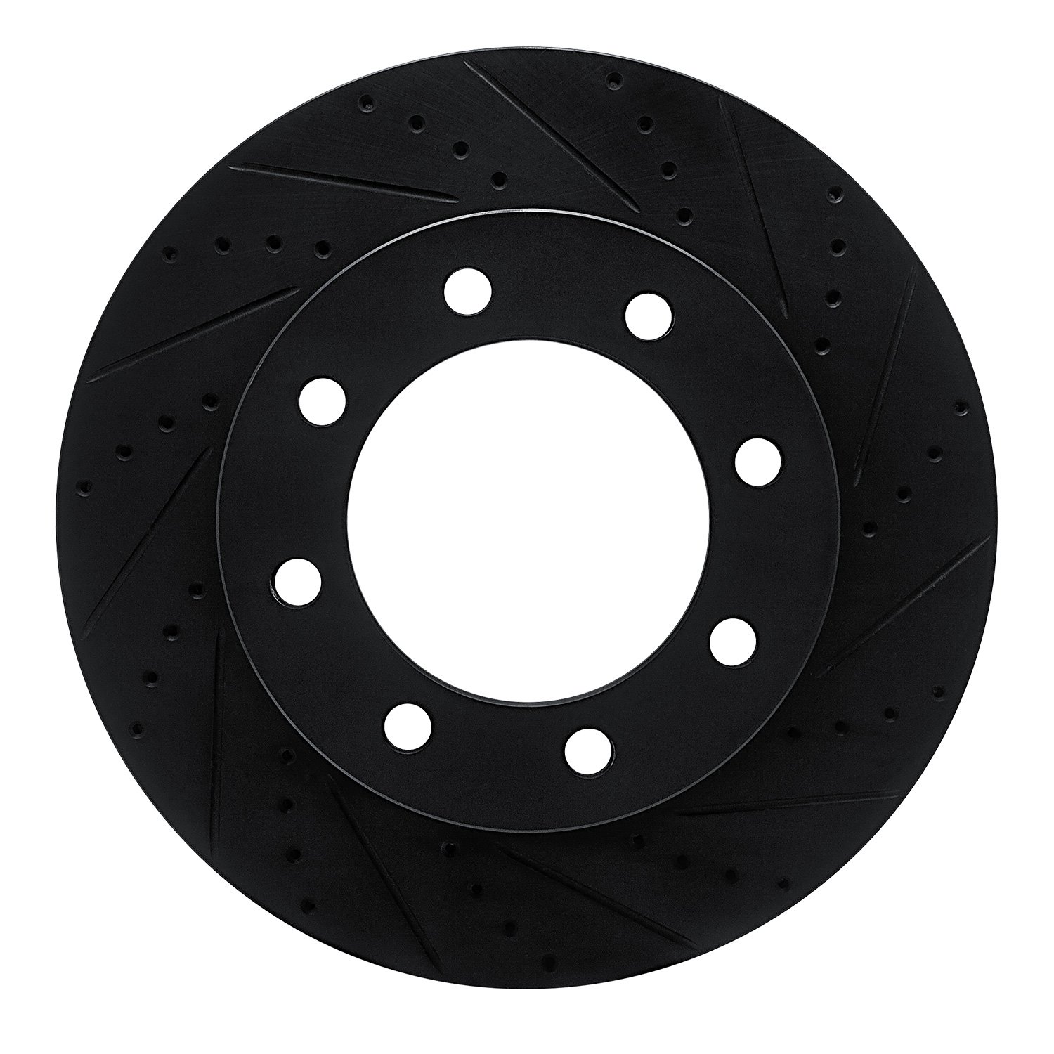 633-54223R Drilled/Slotted Brake Rotor [Black], Fits Select Ford/Lincoln/Mercury/Mazda, Position: Front Right,Fr Right