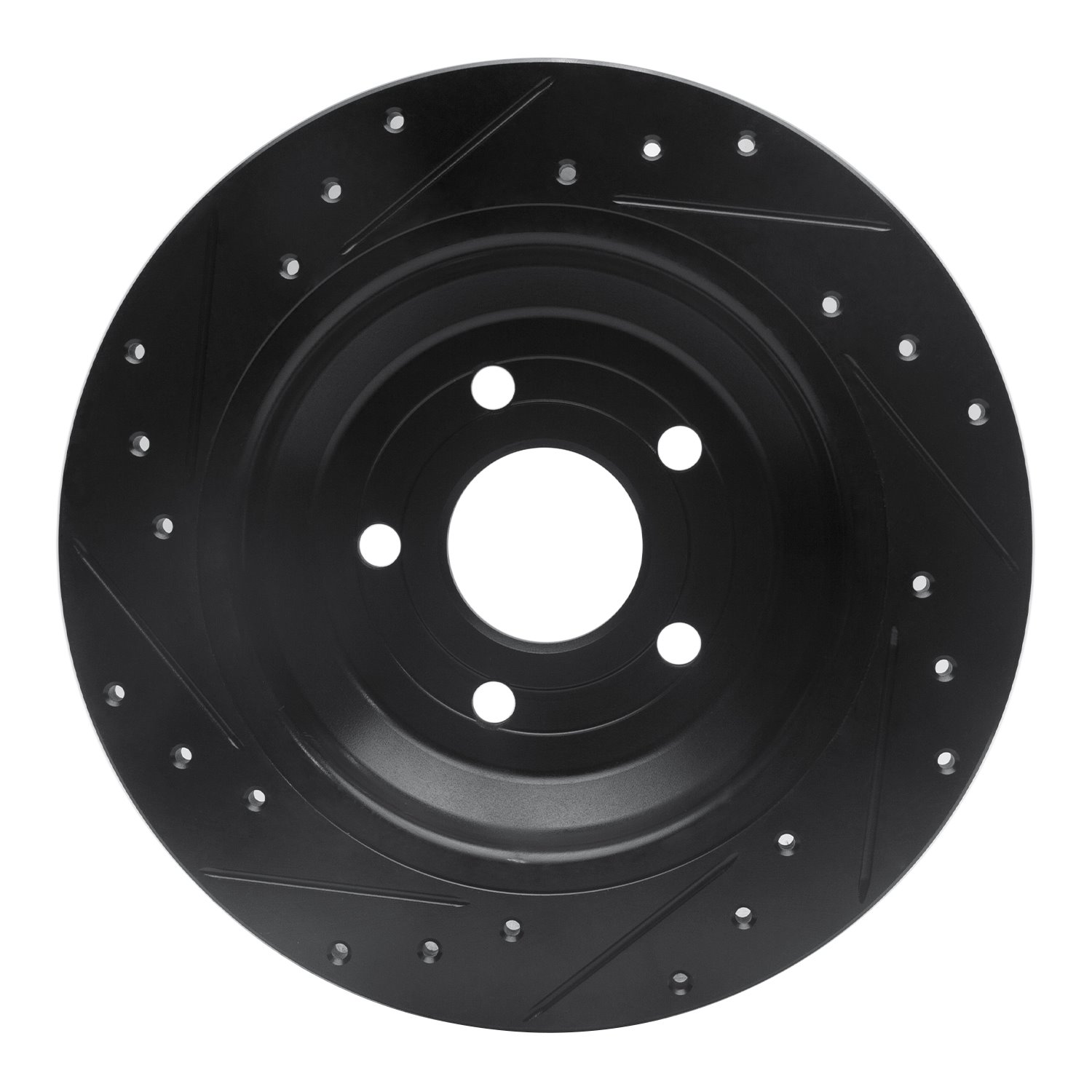 633-54262R Drilled/Slotted Brake Rotor [Black], Fits Select Ford/Lincoln/Mercury/Mazda, Position: Rear Right
