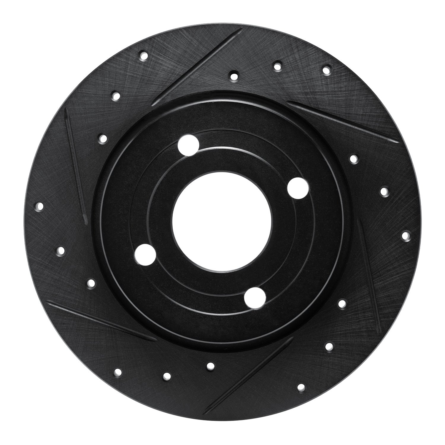 633-54269L Drilled/Slotted Brake Rotor [Black], Fits Select Ford/Lincoln/Mercury/Mazda, Position: Rear Left