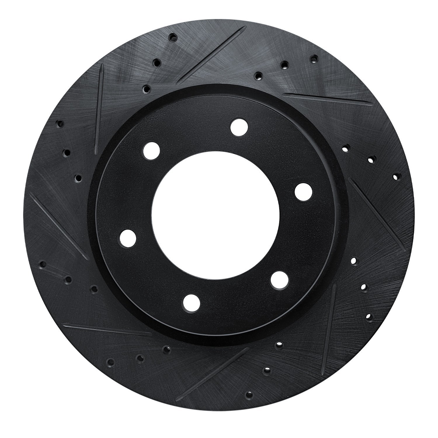 633-54275L Drilled/Slotted Brake Rotor [Black], Fits Select Ford/Lincoln/Mercury/Mazda, Position: Front Left