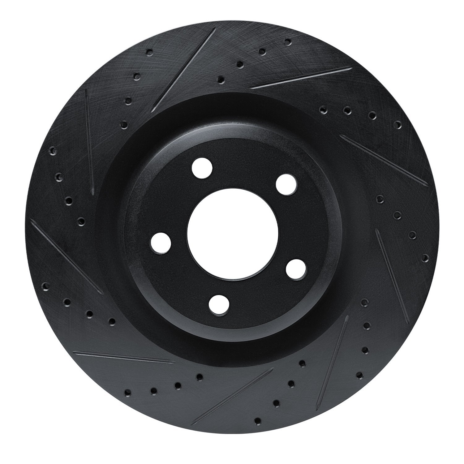 633-54279L Drilled/Slotted Brake Rotor [Black], Fits Select Ford/Lincoln/Mercury/Mazda, Position: Front Left