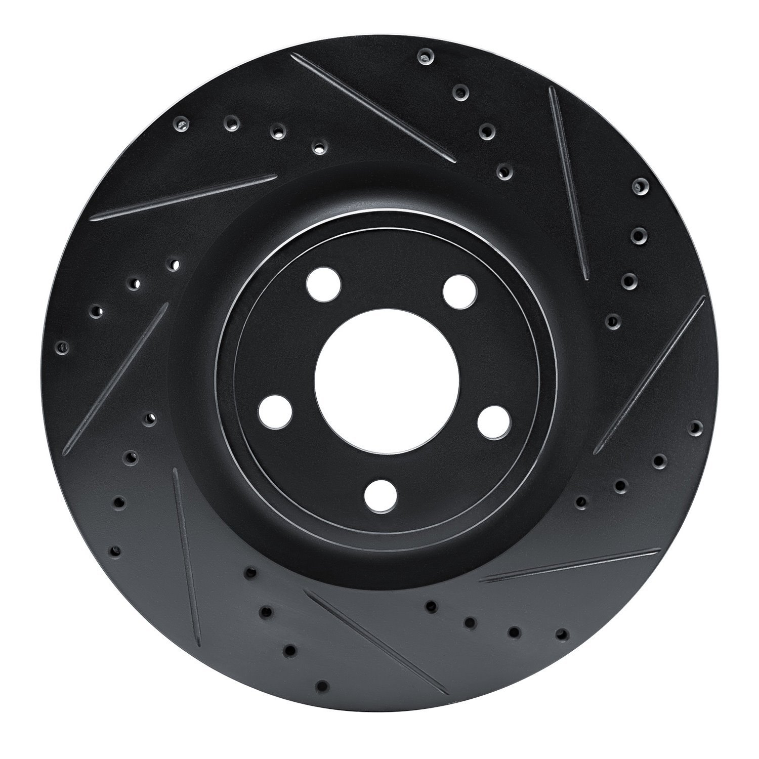 633-54294R Drilled/Slotted Brake Rotor [Black], Fits Select Ford/Lincoln/Mercury/Mazda, Position: Front Right