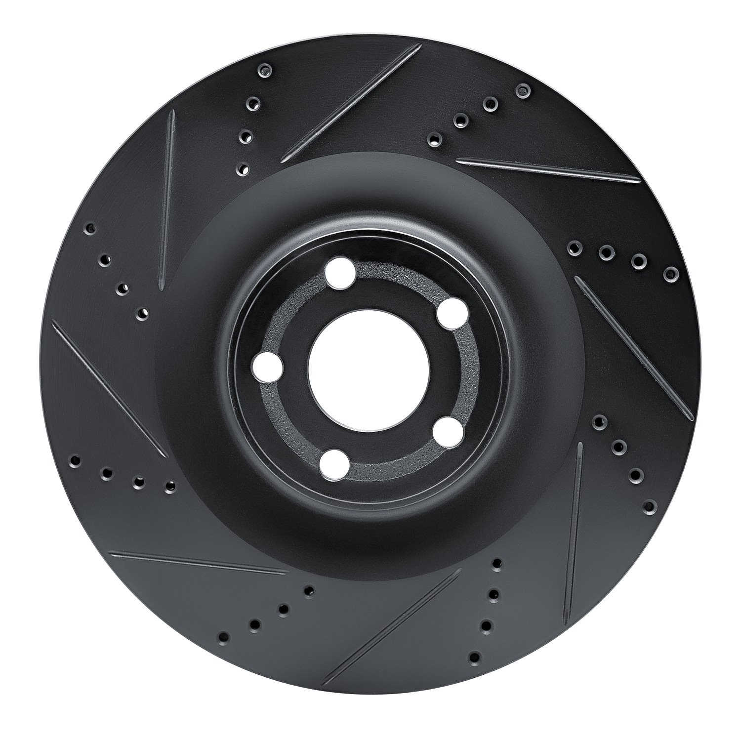 633-54295L Drilled/Slotted Brake Rotor [Black], Fits Select Ford/Lincoln/Mercury/Mazda, Position: Front Left