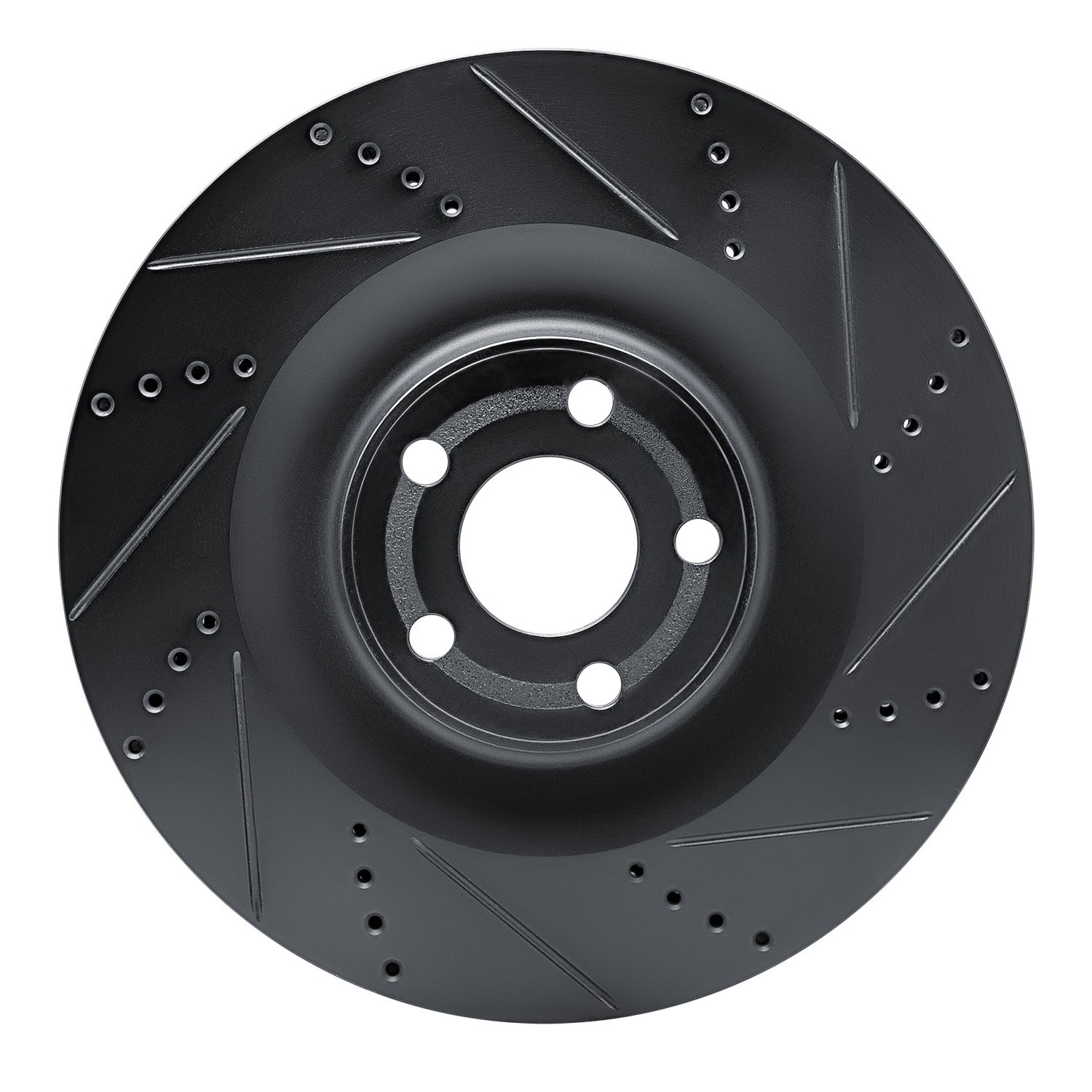 633-54295R Drilled/Slotted Brake Rotor [Black], Fits Select Ford/Lincoln/Mercury/Mazda, Position: Front Right