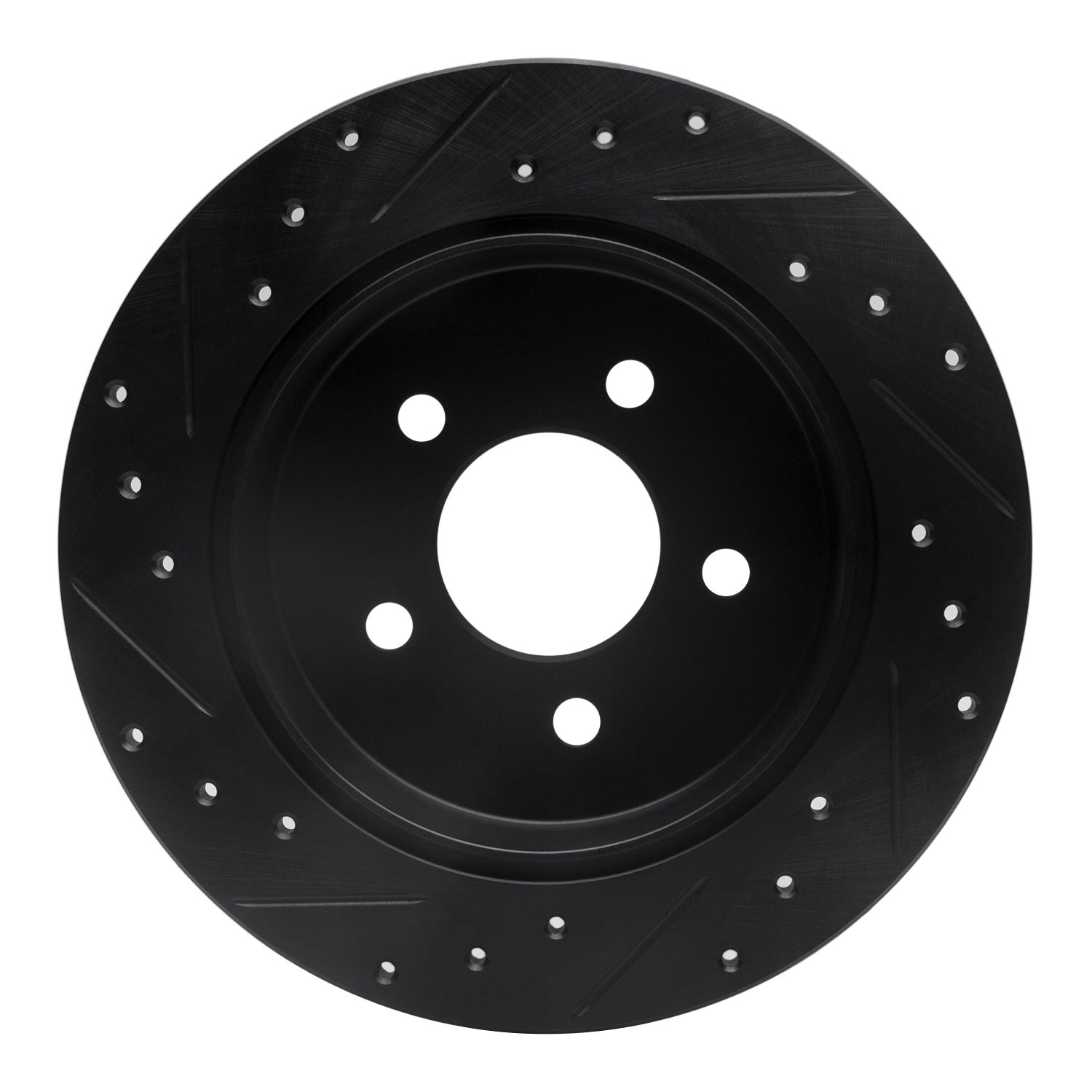 633-56010R Drilled/Slotted Brake Rotor [Black], 1991-1995 Ford/Lincoln/Mercury/Mazda, Position: Rear Right