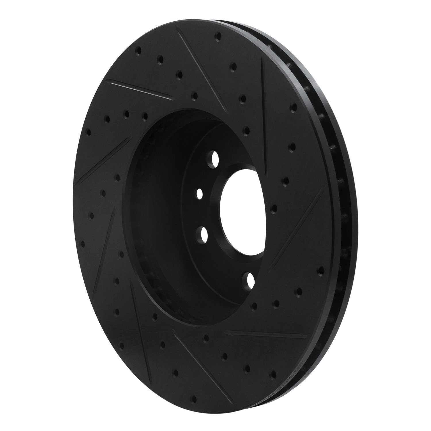 633-56016L Drilled/Slotted Brake Rotor [Black], 1998-2002 Ford/Lincoln/Mercury/Mazda, Position: Front Left