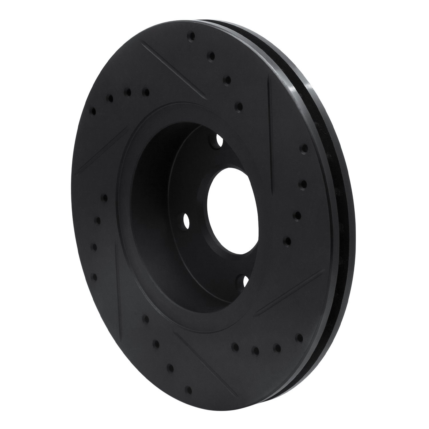 633-56017L Drilled/Slotted Brake Rotor [Black], 1998-2002 Ford/Lincoln/Mercury/Mazda, Position: Front Left