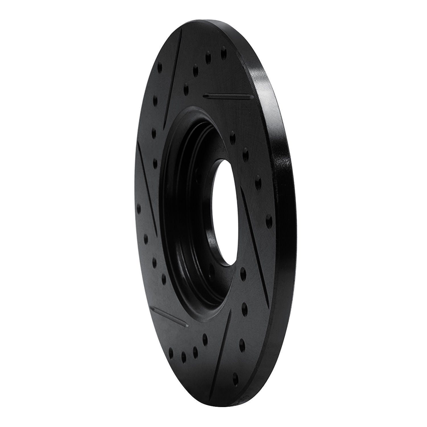633-56018R Drilled/Slotted Brake Rotor [Black], 1963-1986 Multiple Makes/Models, Position: Front Right