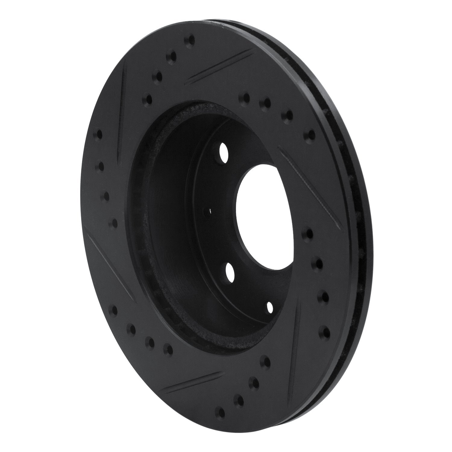 633-59004R Drilled/Slotted Brake Rotor [Black], 1982-1983 Acura/Honda, Position: Front Right