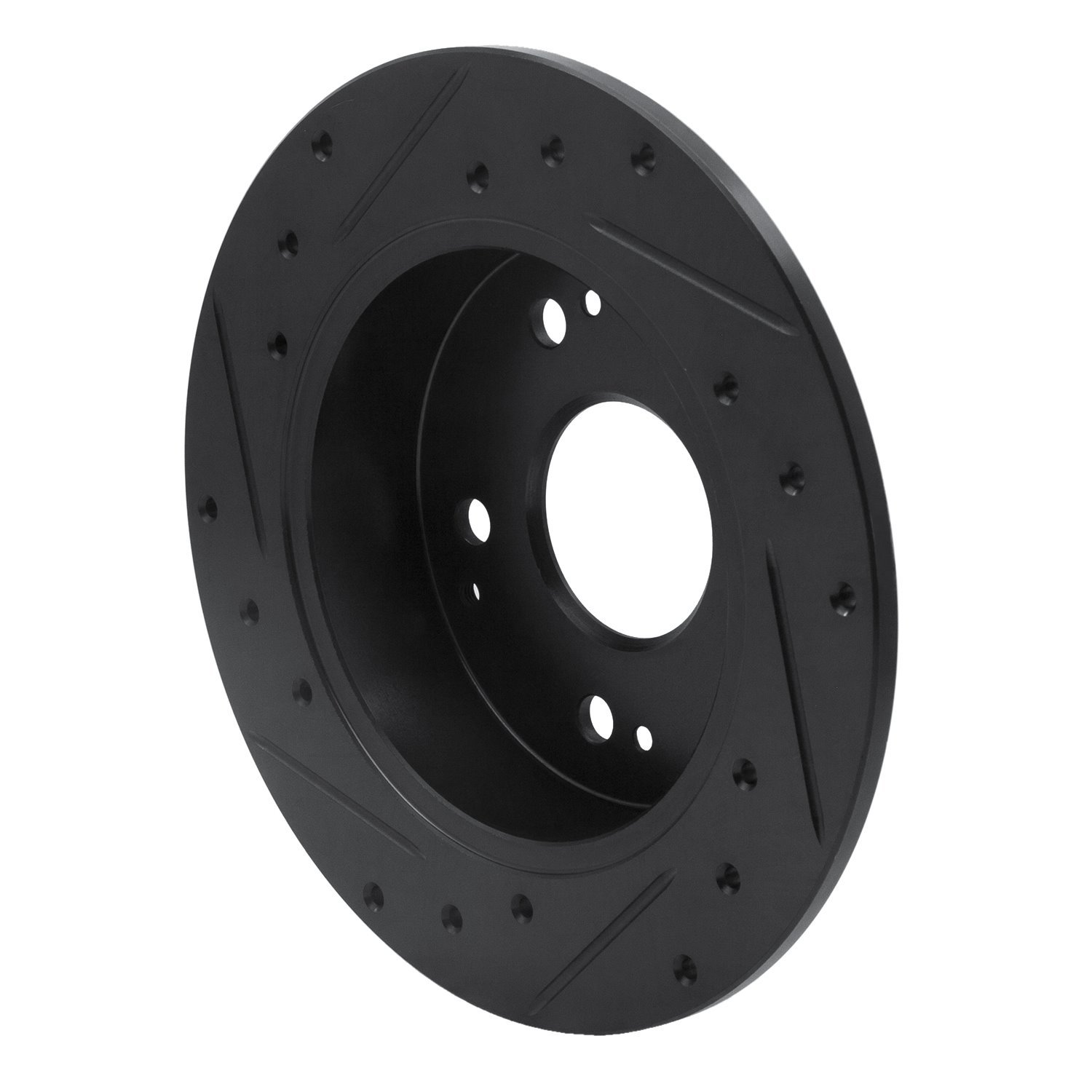 633-59026R Drilled/Slotted Brake Rotor [Black], 1997-2006 Acura/Honda, Position: Rear Right