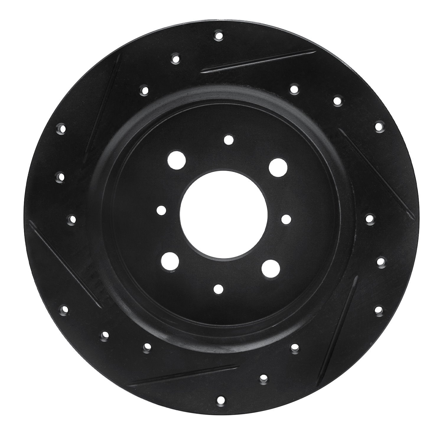 633-59031R Drilled/Slotted Brake Rotor [Black], 2001-2005 Acura/Honda, Position: Rear Right