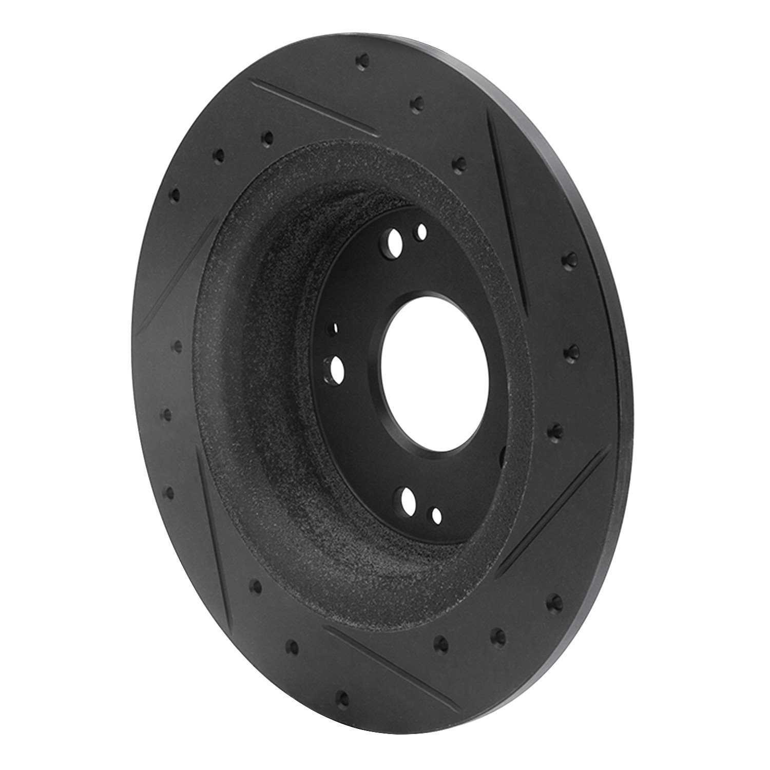 633-59032L Drilled/Slotted Brake Rotor [Black], Fits Select Acura/Honda, Position: Rear Left