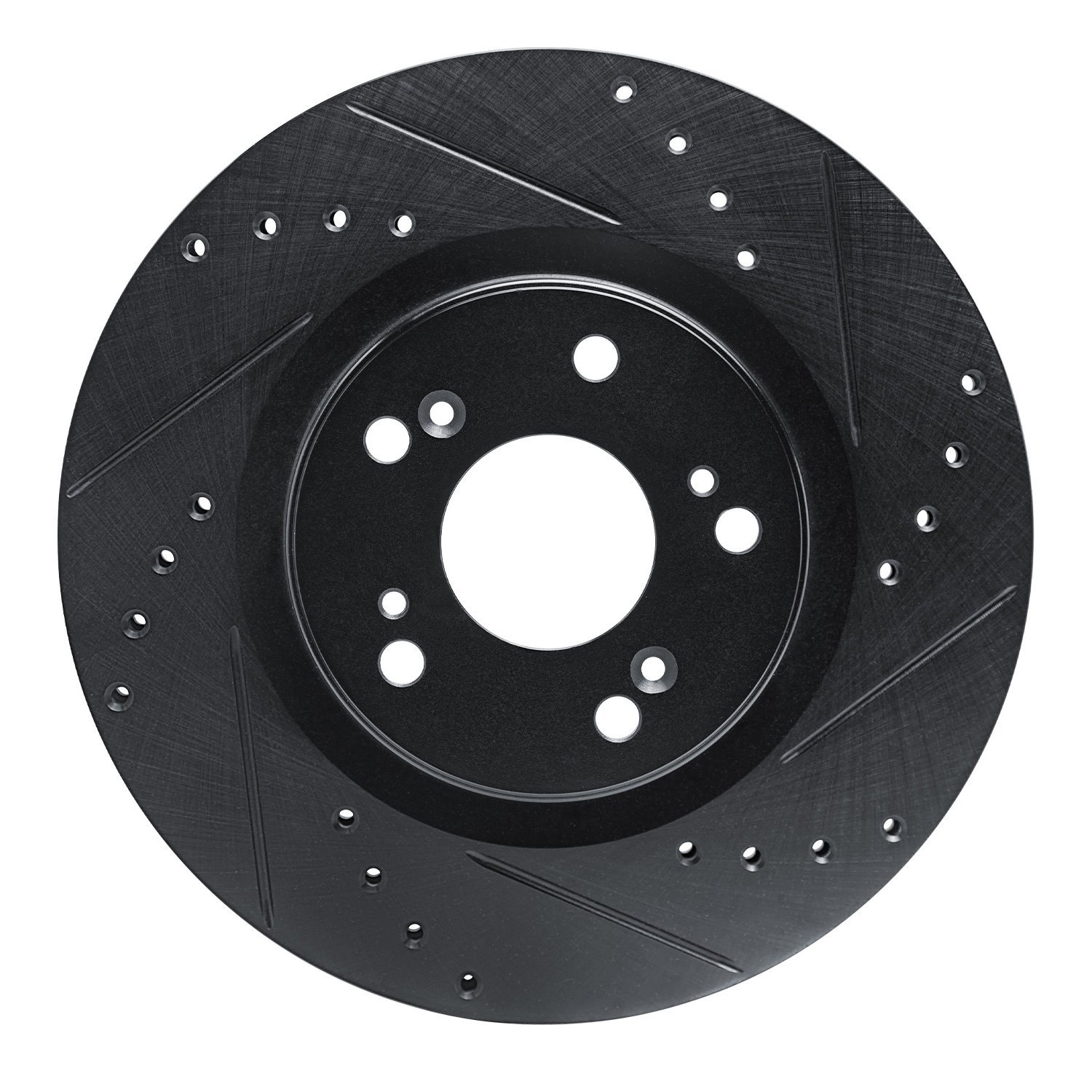 633-59057R Drilled/Slotted Brake Rotor [Black], 2012-2016 Acura/Honda, Position: Front Right