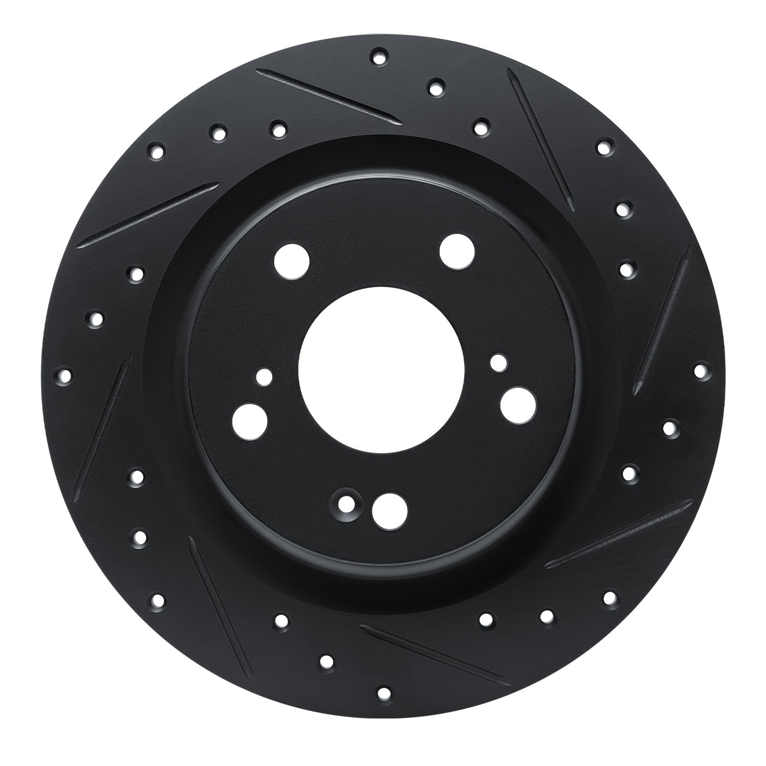633-59067R Drilled/Slotted Brake Rotor [Black], Fits Select Acura/Honda, Position: Rear Right