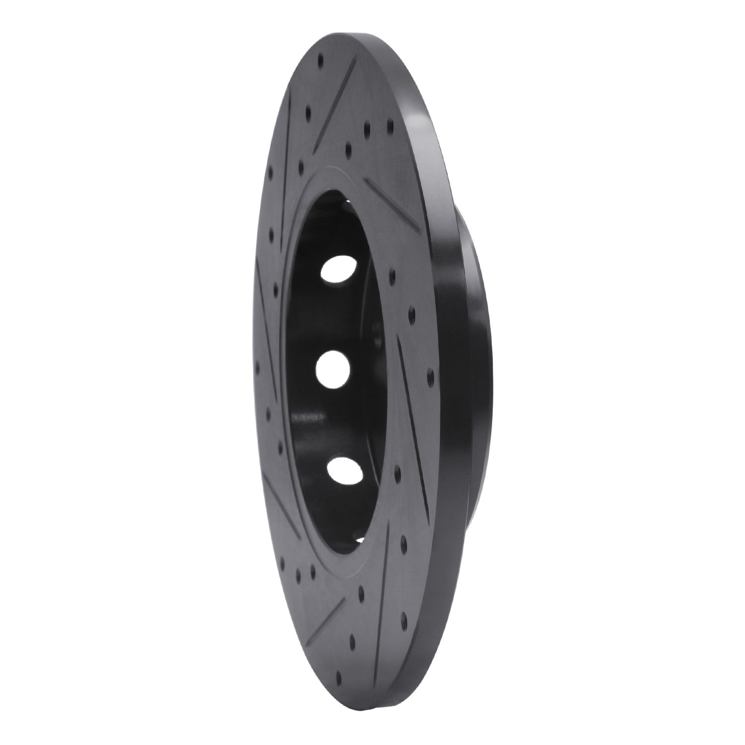 633-63036R Drilled/Slotted Brake Rotor [Black], 1997-1998 Mercedes-Benz, Position: Front Right