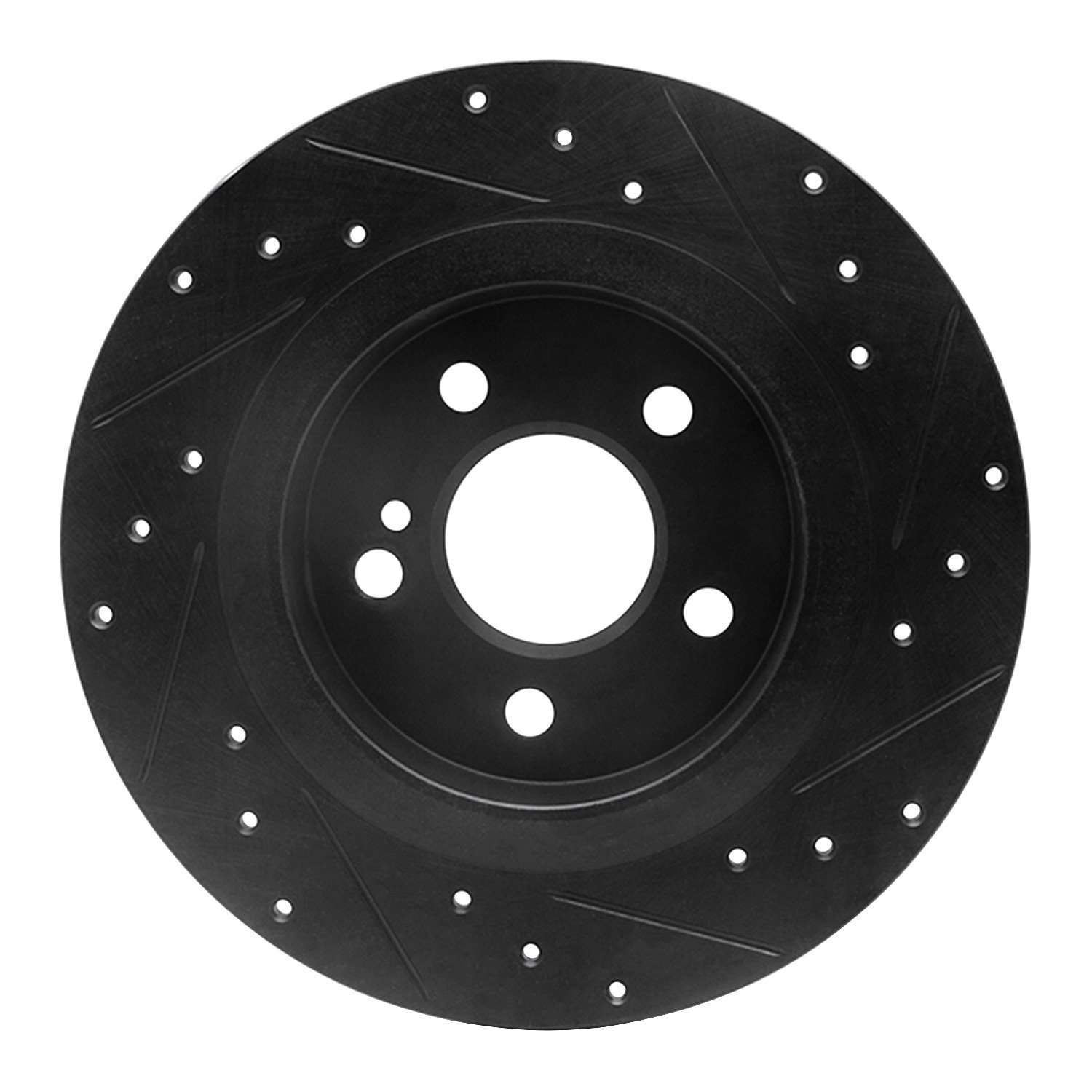 Drilled/Slotted Brake Rotor [Black], 2012-2020 Mercedes-Benz