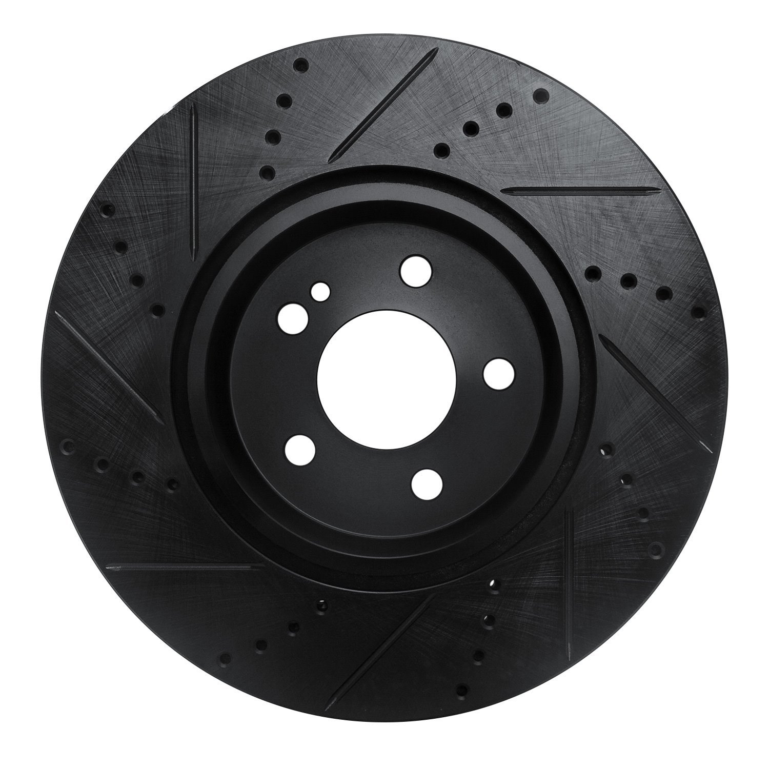 633-63162R Drilled/Slotted Brake Rotor [Black], Fits Select Mercedes-Benz, Position: Rear Right