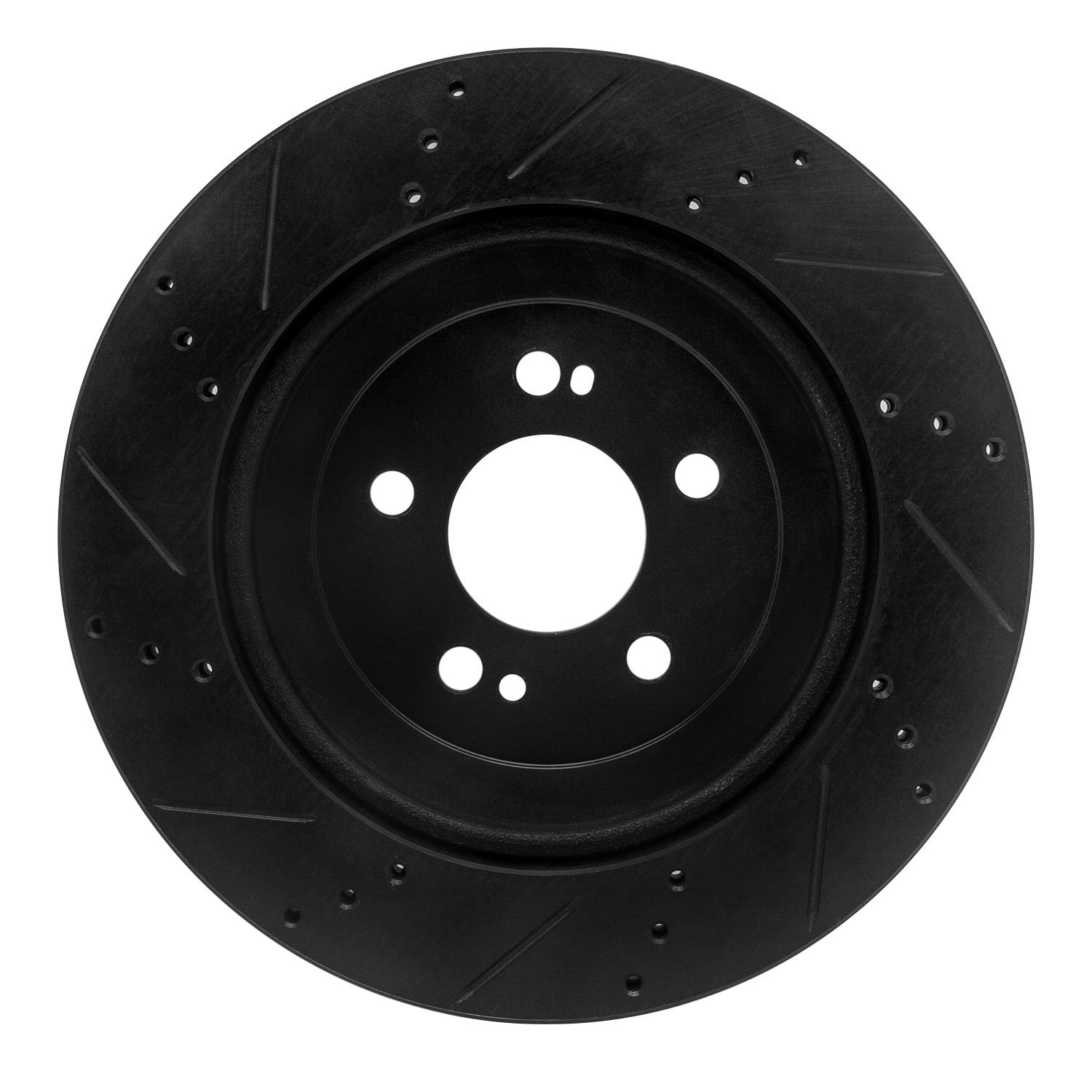 633-63165R Drilled/Slotted Brake Rotor [Black], 2015-2021 Mercedes-Benz, Position: Rear Right