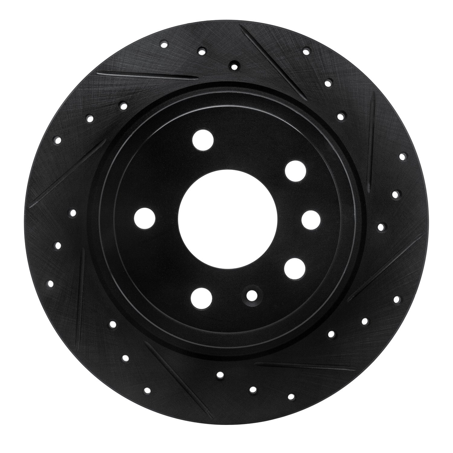 633-65012R Drilled/Slotted Brake Rotor [Black], 1999-2010 GM, Position: Rear Right