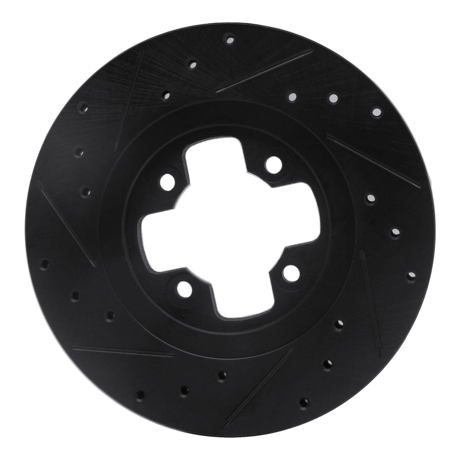 633-67008R Drilled/Slotted Brake Rotor [Black], 1981-1988 Infiniti/Nissan, Position: Front Right