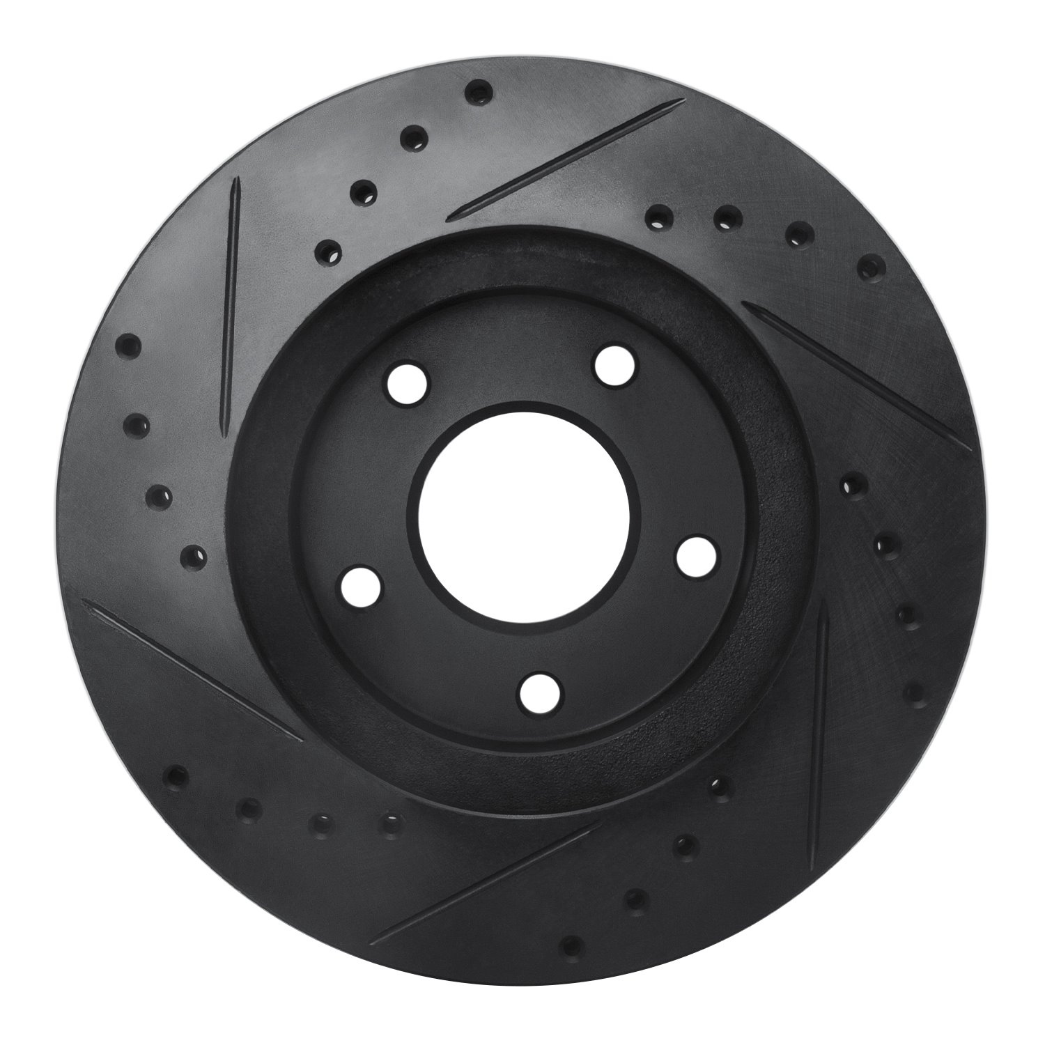 633-67048R Drilled/Slotted Brake Rotor [Black], 1999-2001 Infiniti/Nissan, Position: Front Right
