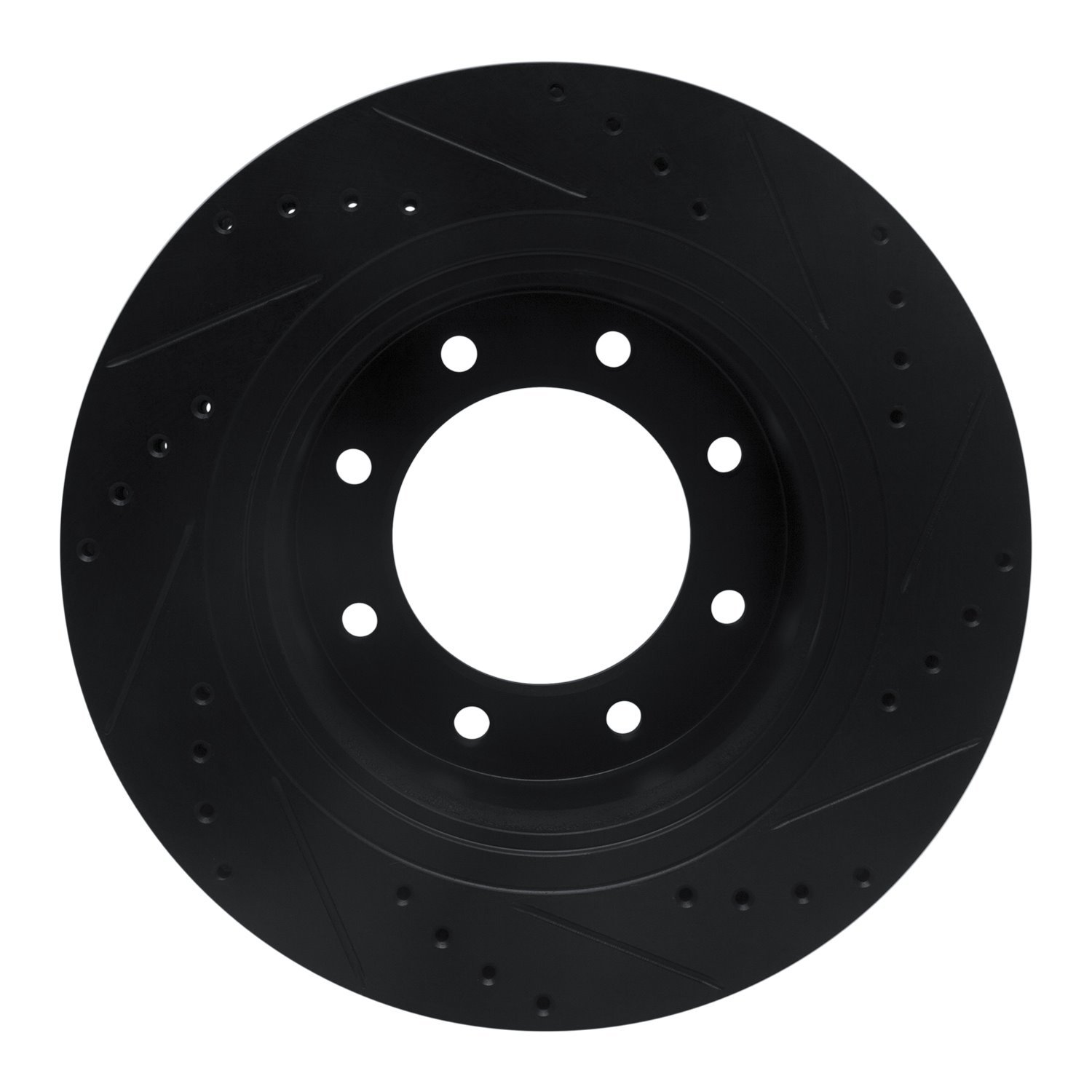 633-67102L Drilled/Slotted Brake Rotor [Black], 2012-2021 Infiniti/Nissan, Position: Fr Left,Front Left