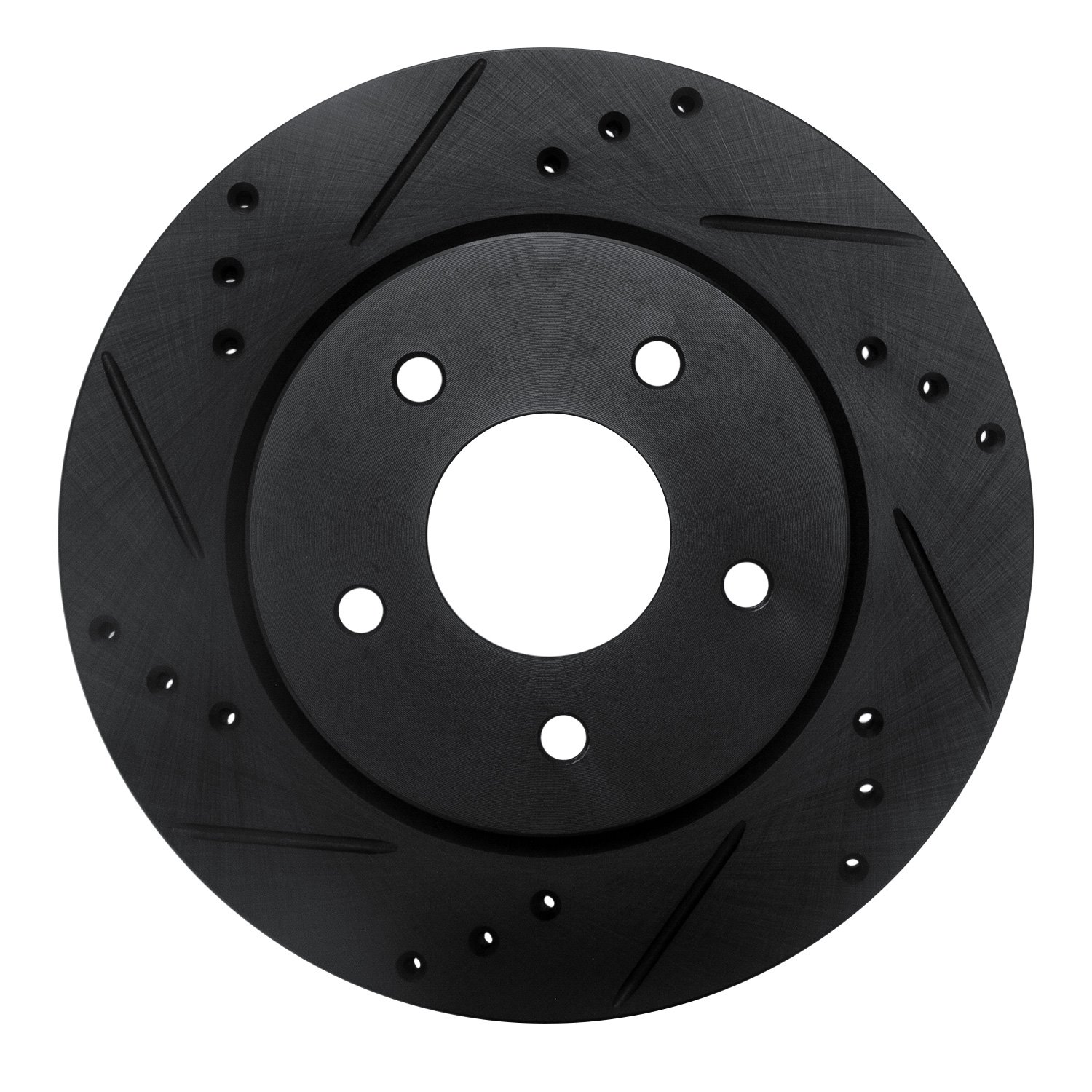 633-67111L Drilled/Slotted Brake Rotor [Black], Fits Select Infiniti/Nissan, Position: Rear Left