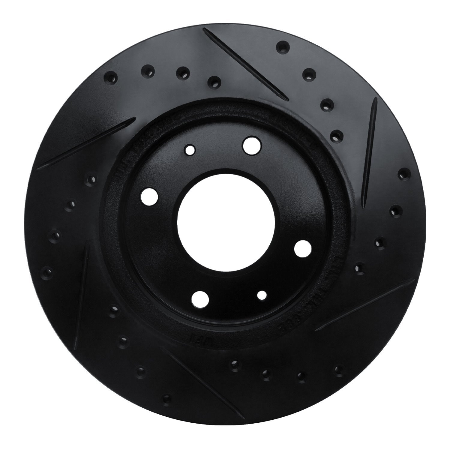 633-72006L Drilled/Slotted Brake Rotor [Black], 1985-1991 Multiple Makes/Models, Position: Front Left