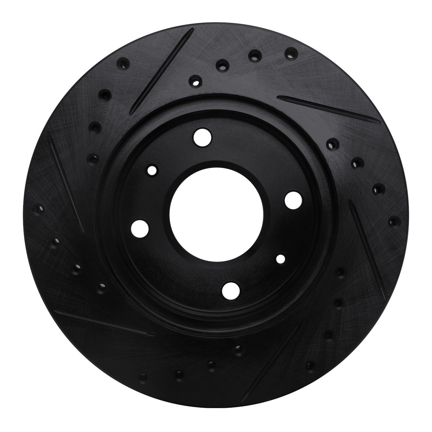 633-72006R Drilled/Slotted Brake Rotor [Black], 1985-1991 Multiple Makes/Models, Position: Front Right