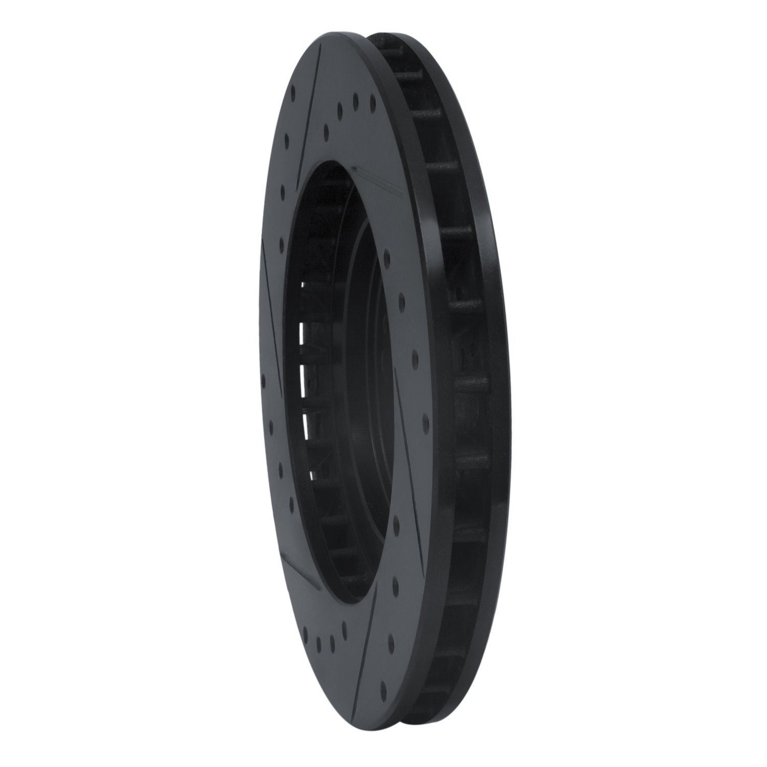 633-72014R Drilled/Slotted Brake Rotor [Black], 1991-1993 Multiple Makes/Models, Position: Front Right