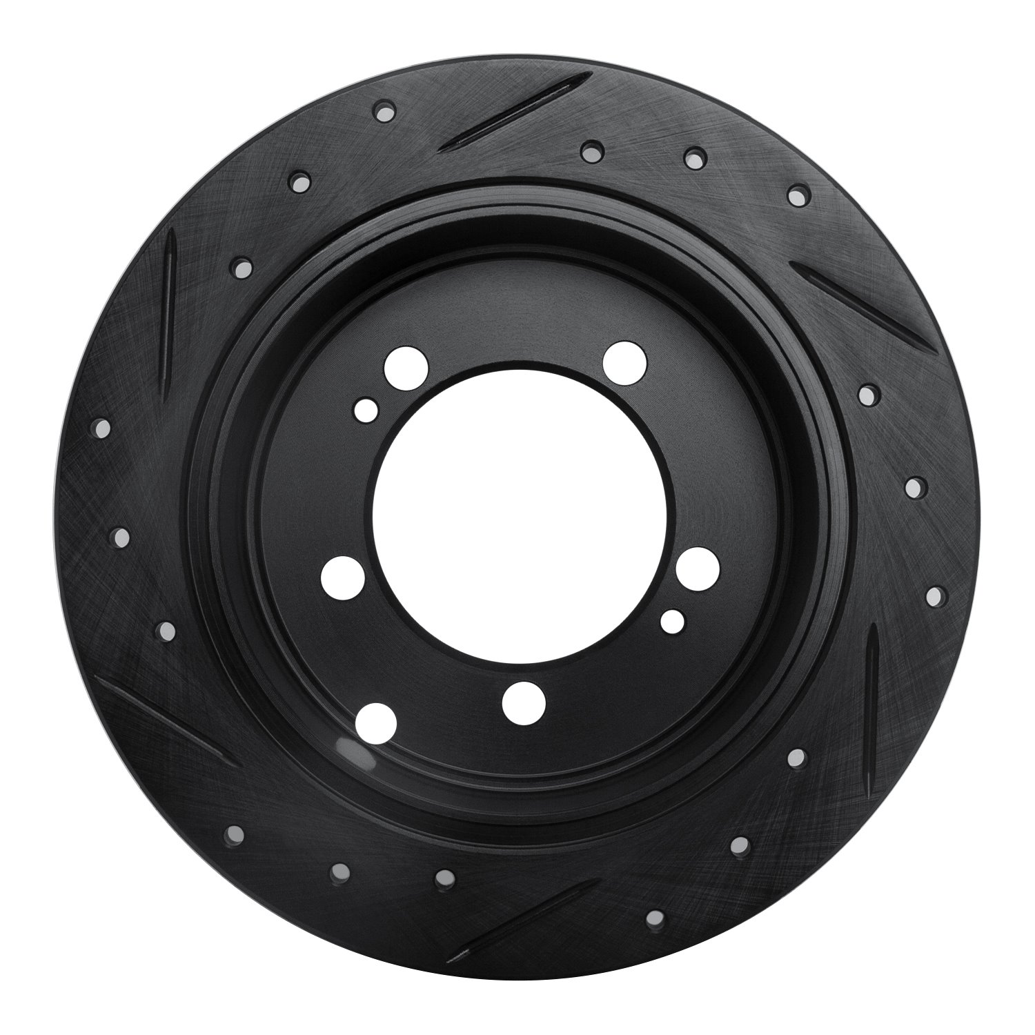633-72028R Drilled/Slotted Brake Rotor [Black], 1994-2007 Multiple Makes/Models, Position: Rear Right