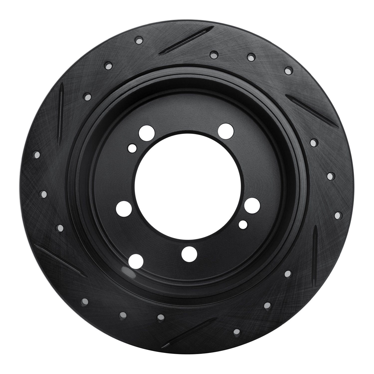 Drilled/Slotted Brake Rotor [Black], 1994-2007 Multiple Makes/Models