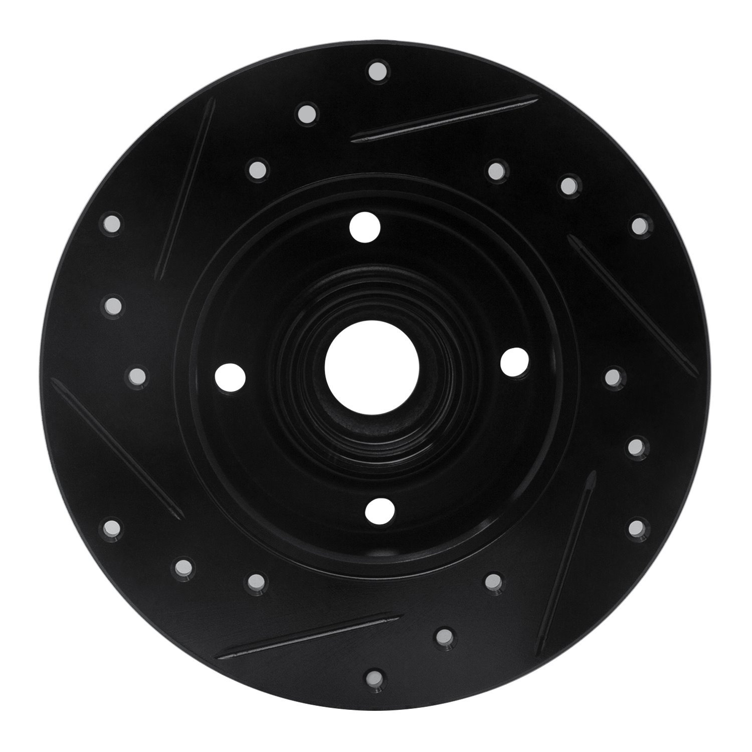 633-74005R Drilled/Slotted Brake Rotor [Black], 1985-2002 Audi/Volkswagen, Position: Rear Right
