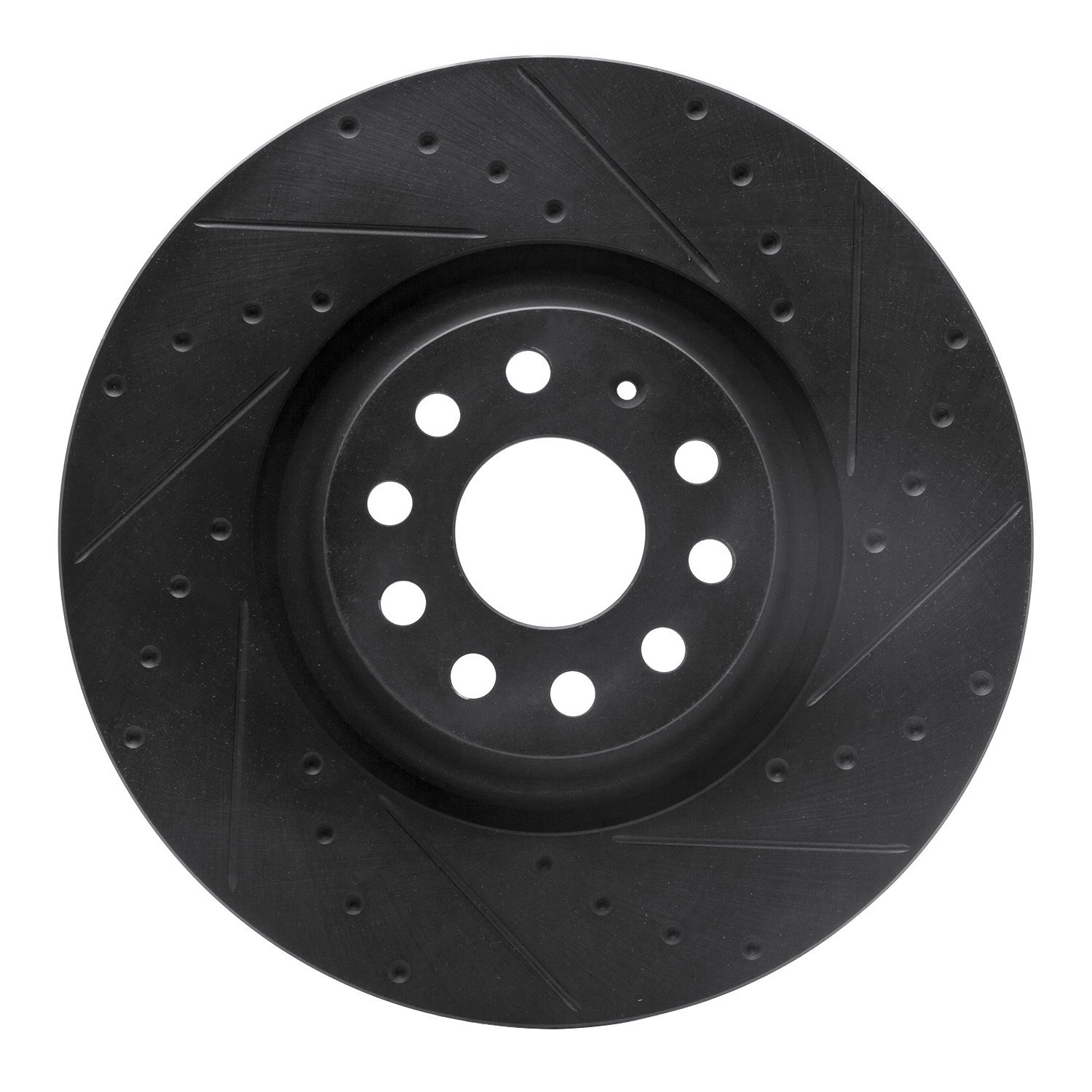 633-74034R Drilled/Slotted Brake Rotor [Black], Fits Select Multiple Makes/Models, Position: Front Right