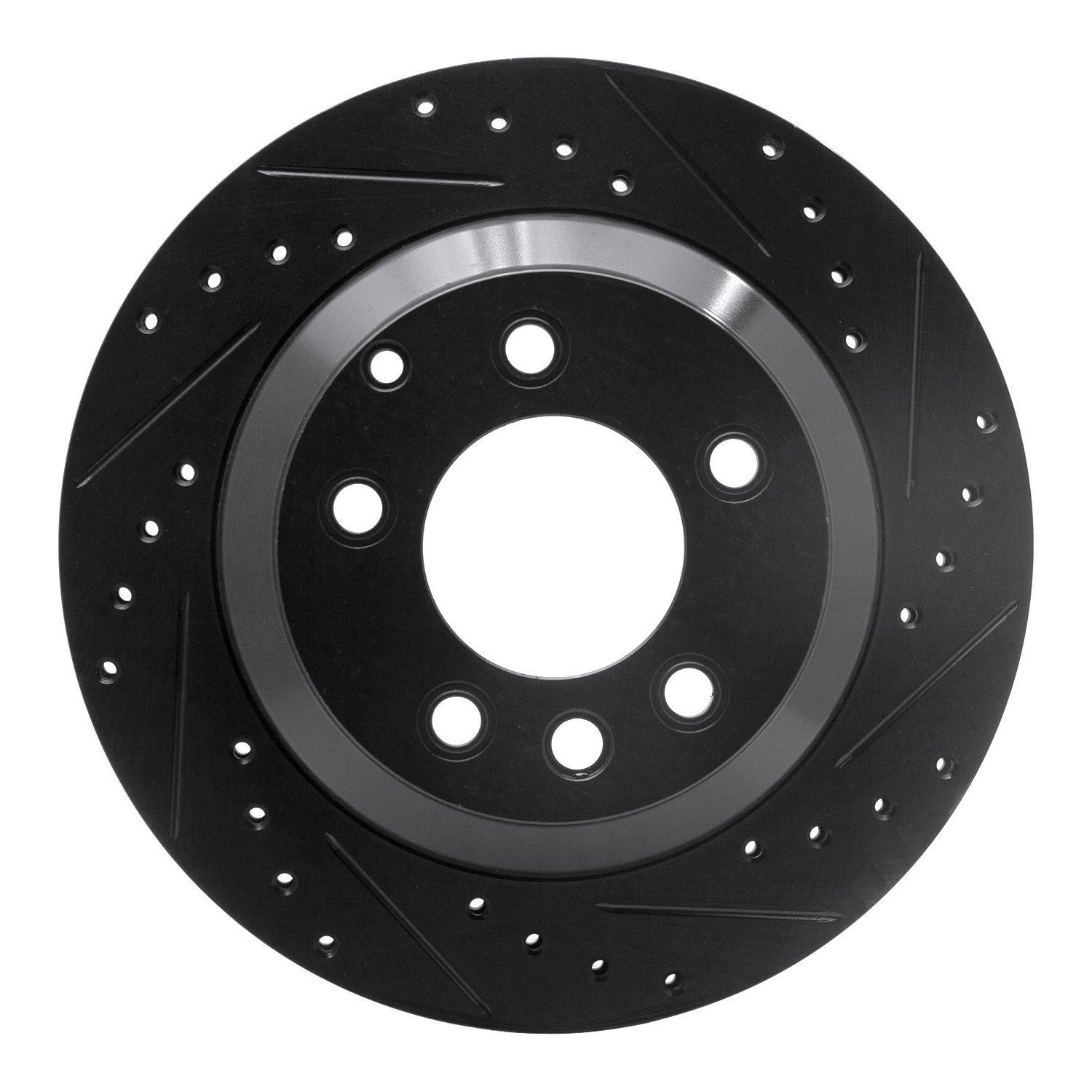 633-74048R Drilled/Slotted Brake Rotor [Black], 2003-2018 Multiple Makes/Models, Position: Rear Right