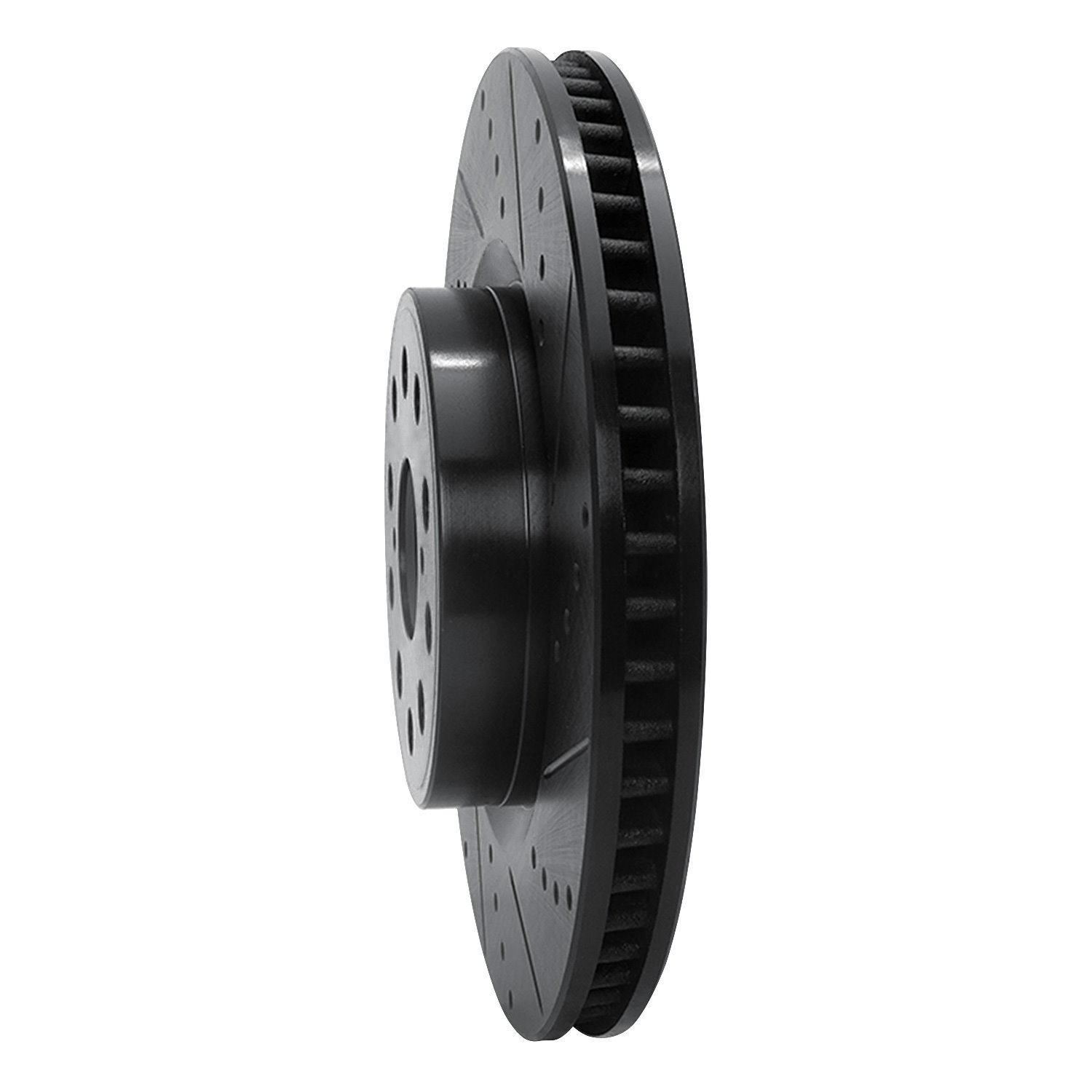 633-75017R Drilled/Slotted Brake Rotor [Black], Fits Select Lexus/Toyota/Scion, Position: Front Right