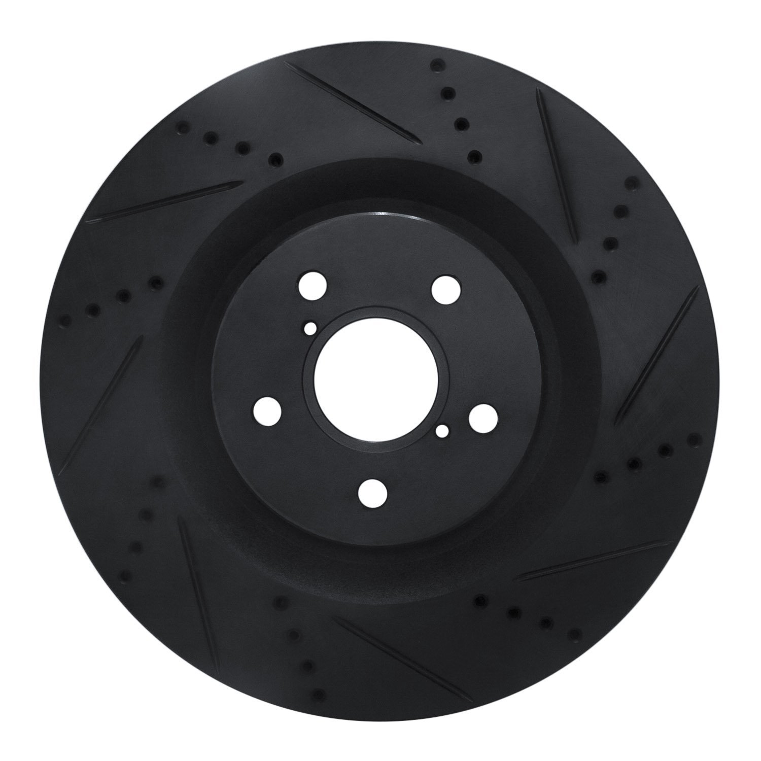 633-75034D Drilled/Slotted Brake Rotor [Black], 2013-2020 Lexus/Toyota/Scion, Position: Left Front